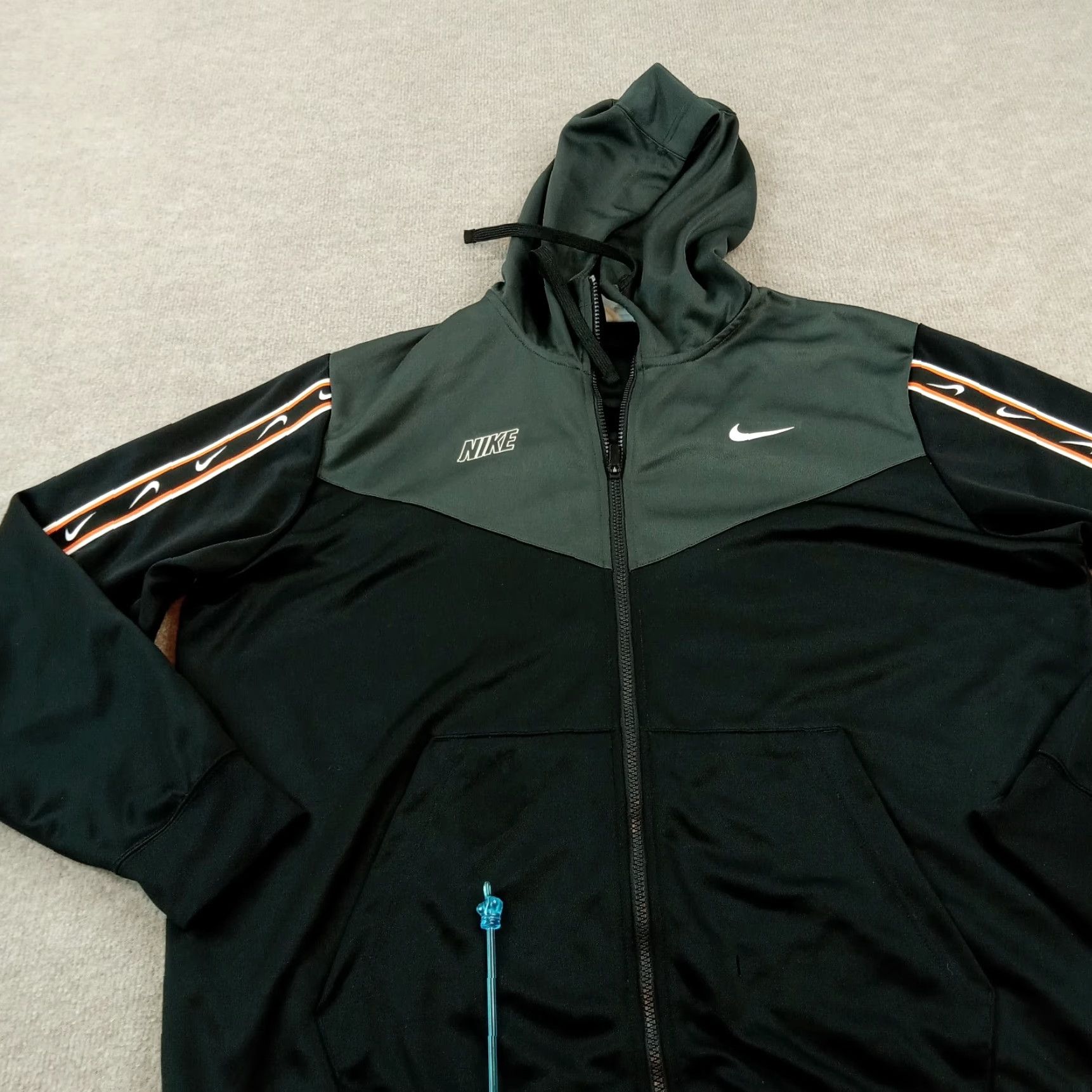 Nike Nike Sweatshirt Men XXL Black Full Zip Hooded Pockets Casual 2XL Long Sleeve Mock Neck Size US XXL / EU 58 / 5 - 6 Thumbnail