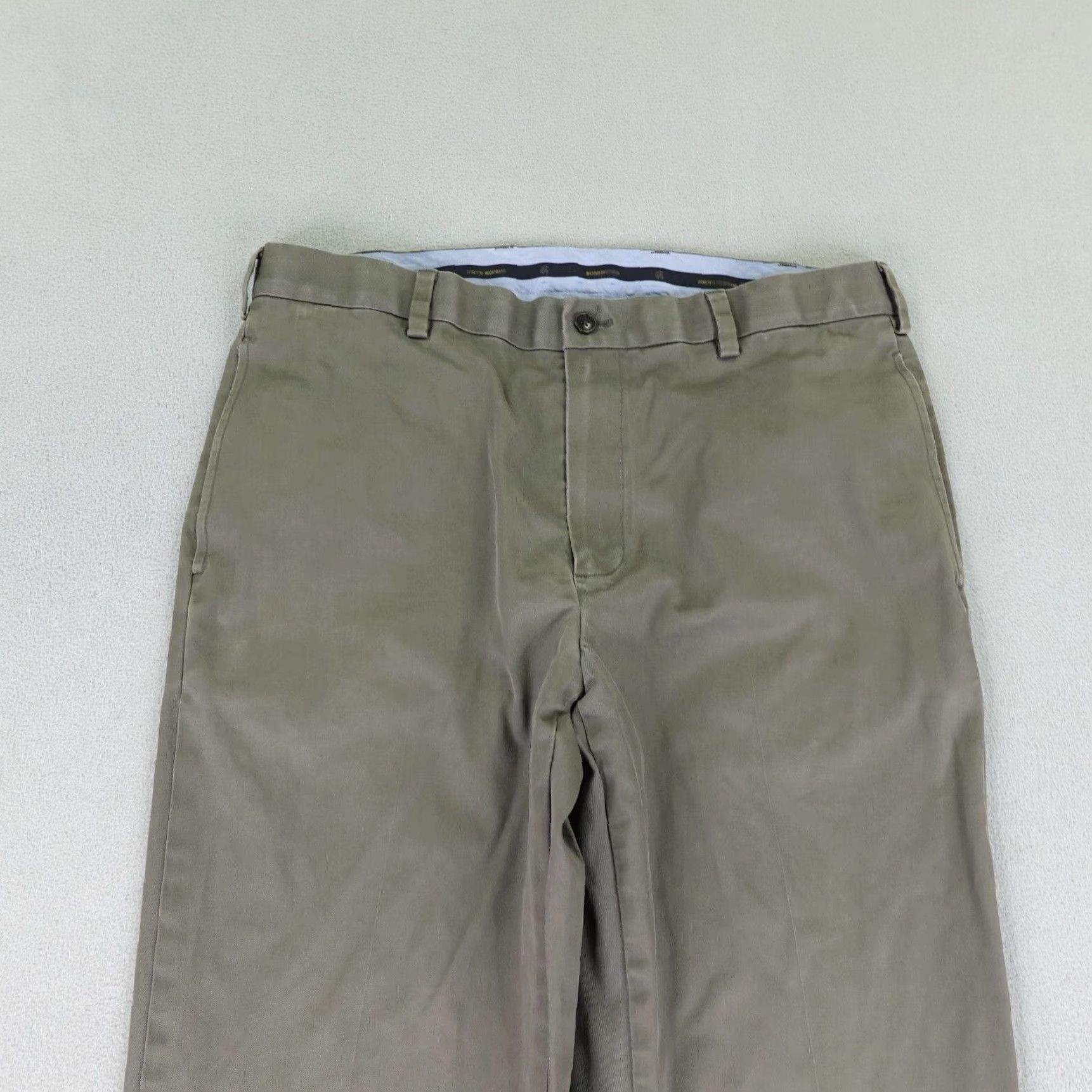 Brooks Brothers Brooks Brothers Pants Mens 36x30 Chino Lightweight Clark Fit Solid Gray Cotton Spandex Size US 34 / EU 50 - 2 Thumbnail