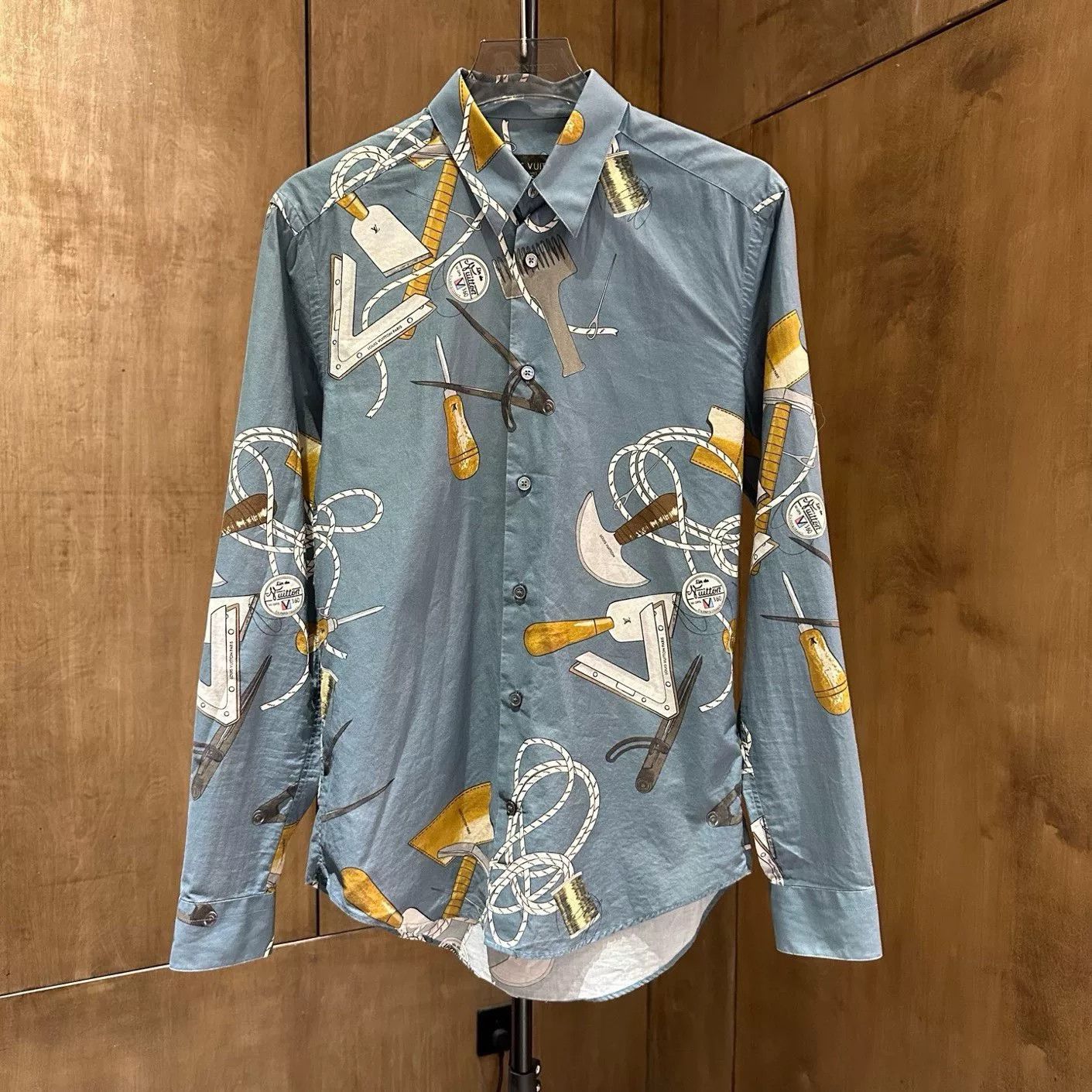 Louis Vuitton Louis Vuitton Retro Green Shirt S Men Size US S / EU 44-46 / 1 - 1 Thumbnail