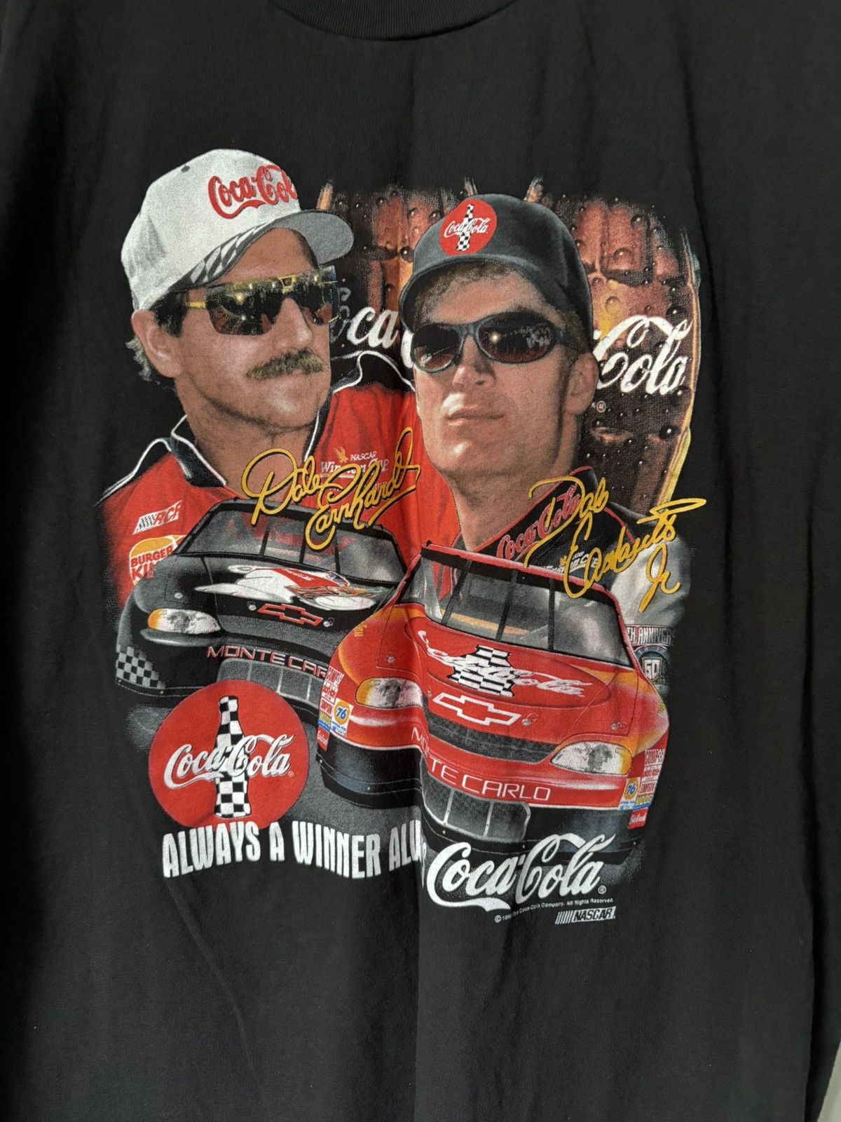 Chase Authentics Vintage 1998 Dale Earnhardt and Dale Earnhardt Junior Tee Size US XXL / EU 58 / 5 - 2 Thumbnail
