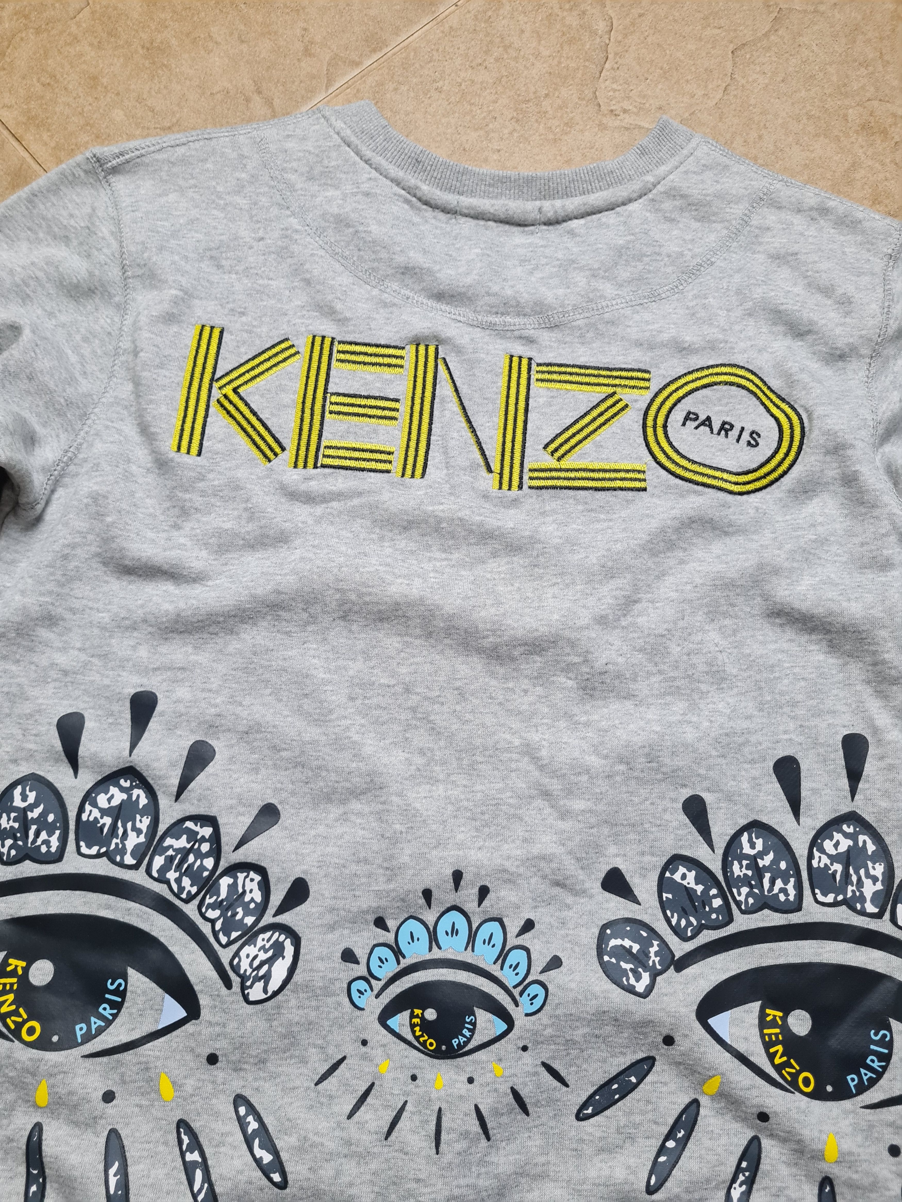 Kenzo Womens Sweatshirt KENZO big Logo Tiger Eyes Crewneck Jungle Size S / US 4 / IT 40 - 15 Thumbnail
