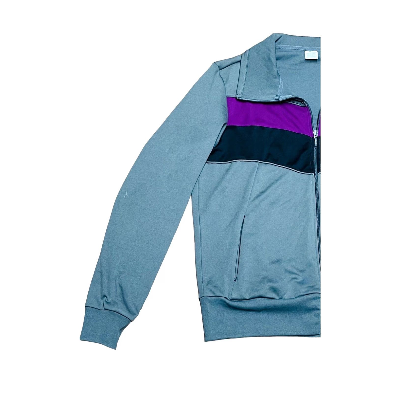 Vintage VINTAGE Lady Foot Locker Women's Tracksuit Full Zip Jacket XL Pants LG VTG Gray & Purple 90s Running & Jogging Womens Size 36" / US 14 / IT 50 - 4 Thumbnail