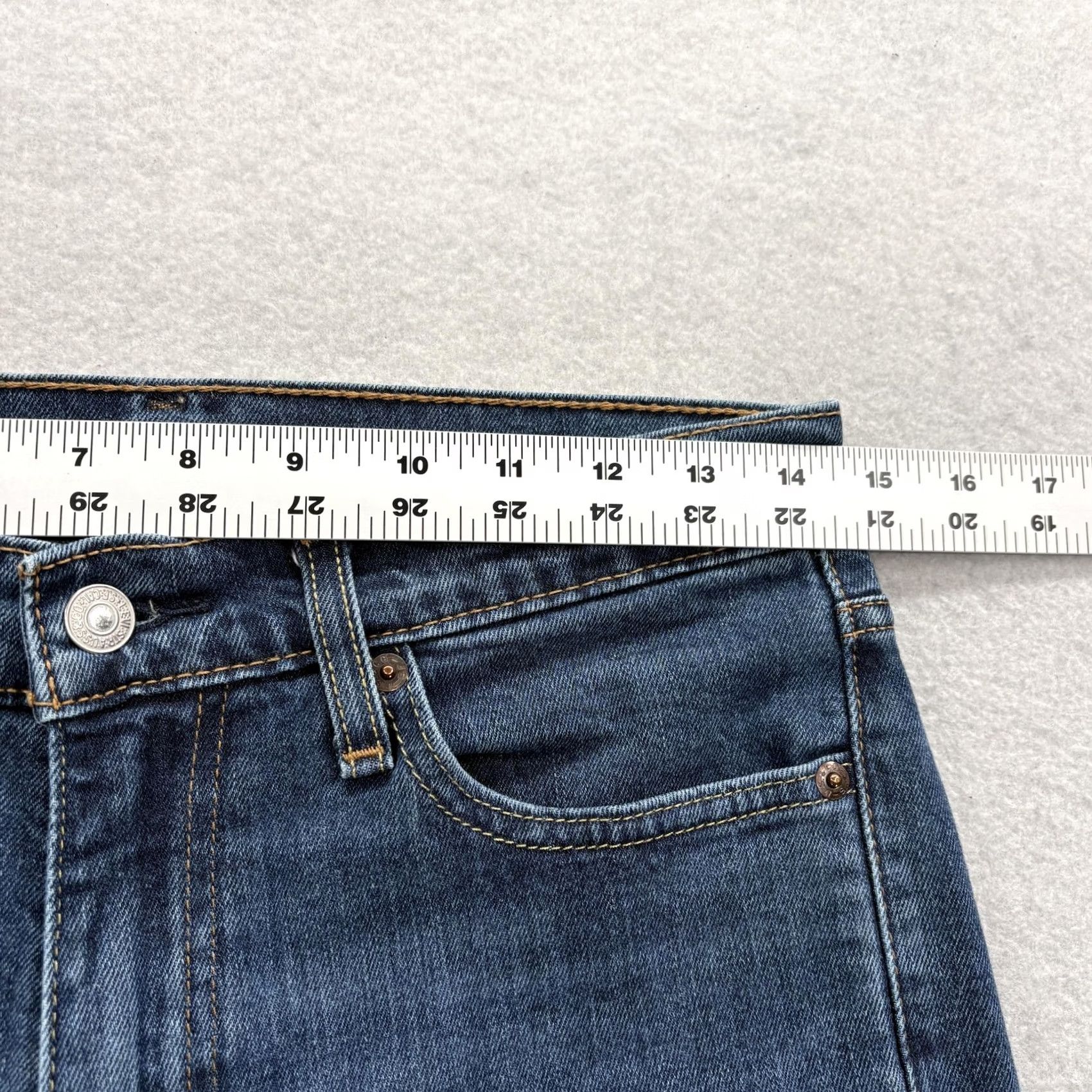 Levi's Levi's 511 Jeans Slim Straight Denim 29x32 Blue Medium Wash Mens Pants Size US 29 - 4 Thumbnail
