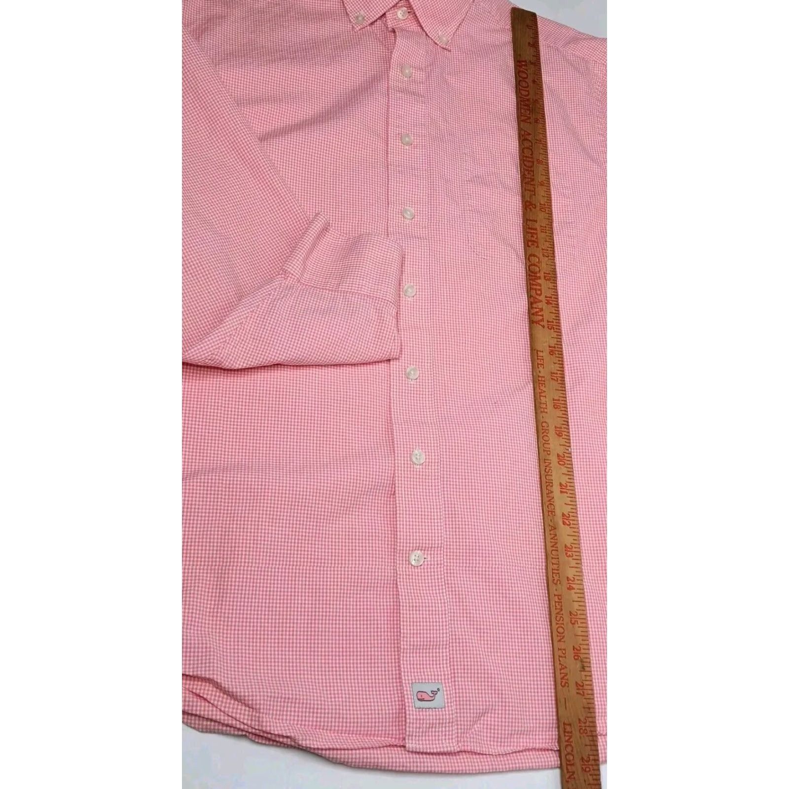 Vineyard Vines VINTAGE? Wait, this is Vineyard Vines Murray Shirt Men Medium Pink Gingham Check Button-Down Long Sleeve Size US M / EU 48-50 / 2 - 4 Thumbnail