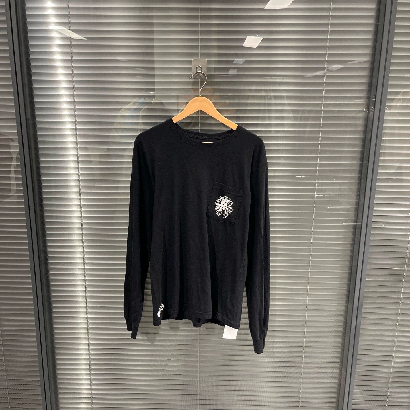 Chrome Hearts Black Long Sleeve Shirt with Chest Pocket Size US M / EU 48-50 / 2 - 1 Thumbnail