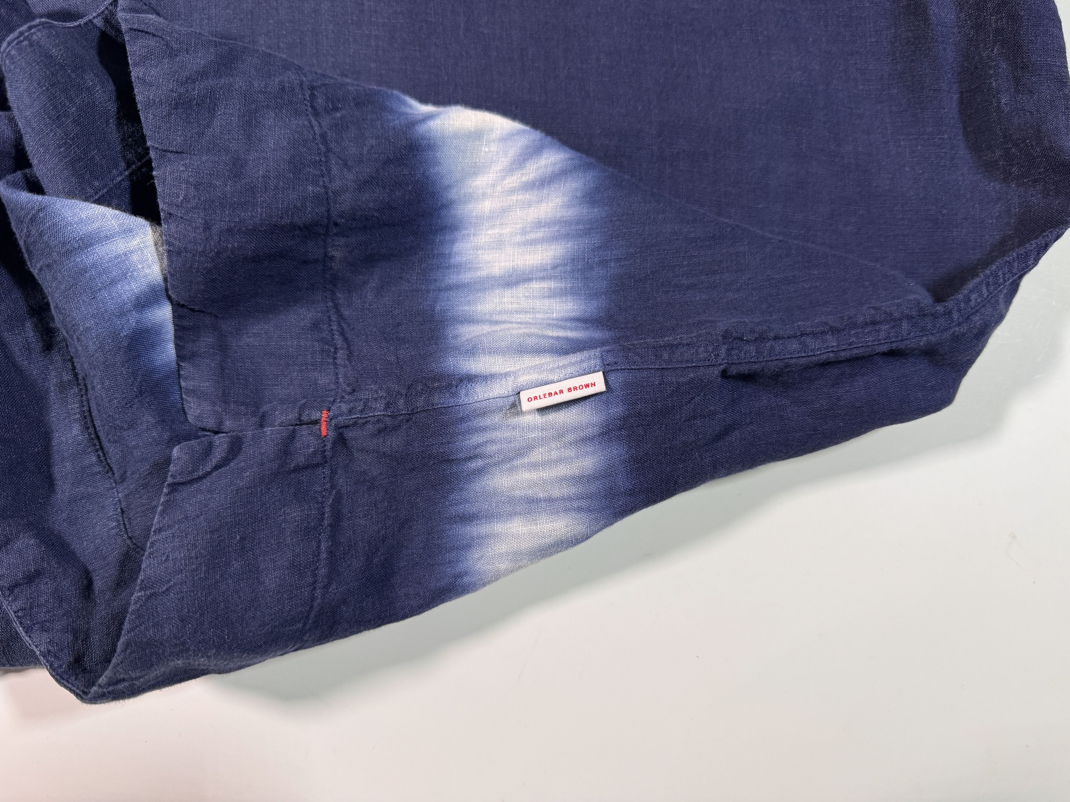 Orlebar Brown Orlebar Brown Linen Shirt Gradient Line Blue Size S Size US S / EU 44-46 / 1 - 4 Thumbnail