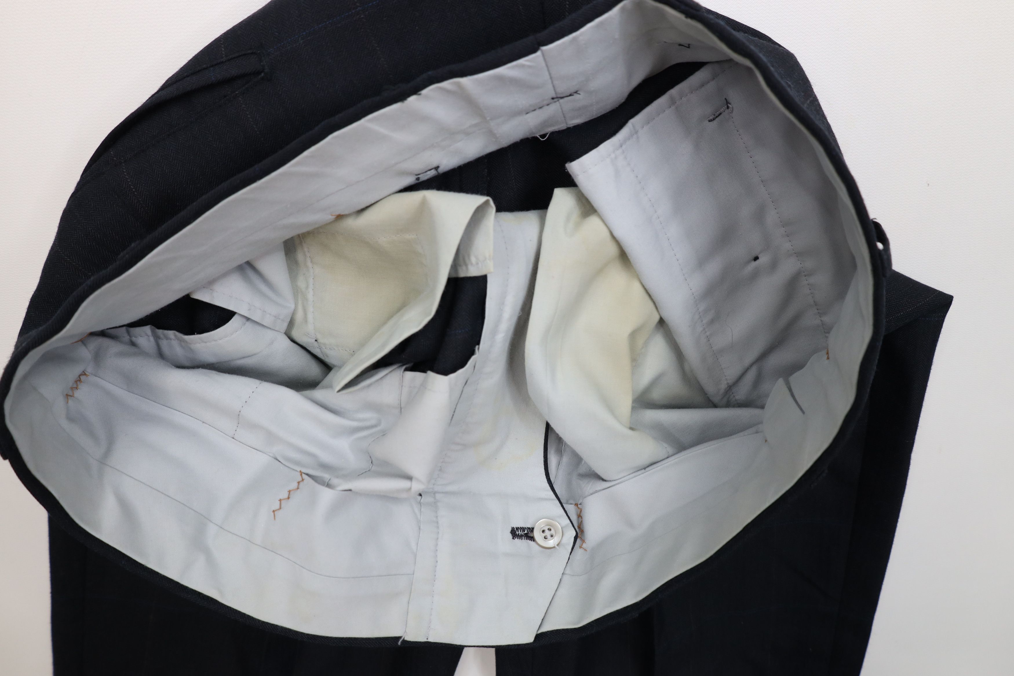 Vintage Vintage 70s Streetwear Herringbone Wide Leg Chino Pants Size US 34 / EU 50 - 9 Thumbnail