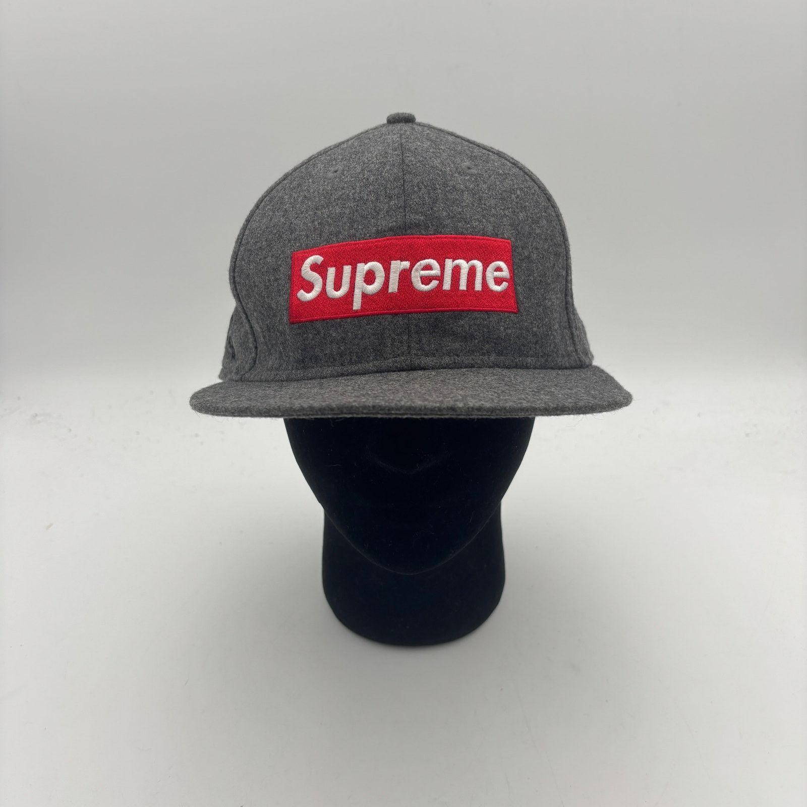 Loro Piana × New Era × Supreme Supreme x Loro Piana Wool Cashmere Fitted Cap 71/2 New Era Size ONE SIZE - 2 Thumbnail