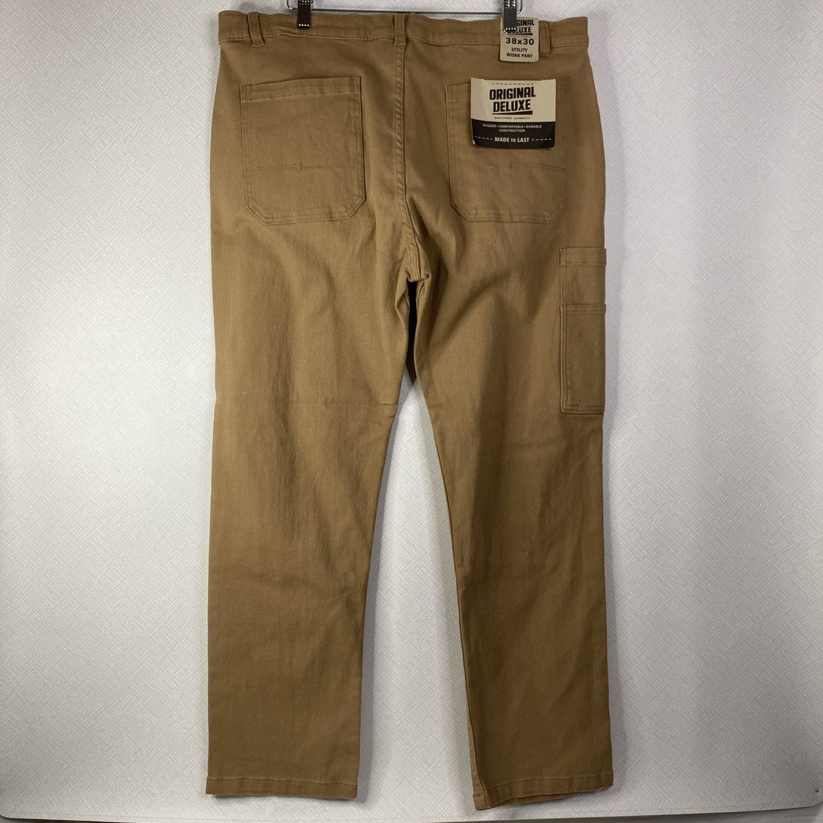 DELUXE Original Deluxe Mens Work Pants Rugged Khaki 38x30 NWT Size US 38 / EU 54 - 3 Thumbnail