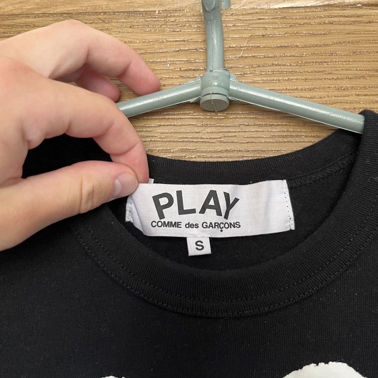 Comme des Garcons Rare Comme Des Garcons Play T-Shirt Black CDG Double Heart Size US S / EU 44-46 / 1 - 5 Thumbnail