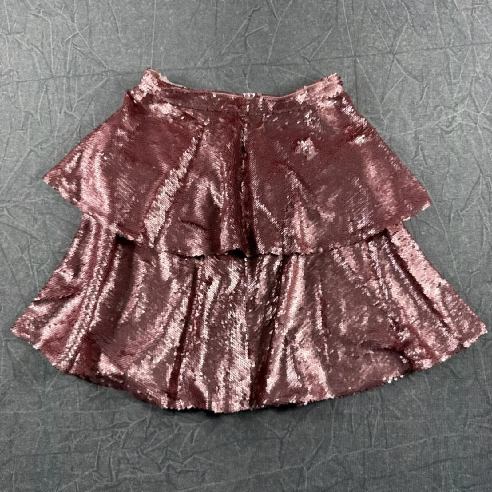 Other Rachel Parcell Skirt Women's XS Pink Sequined Glamorous Size 26" / US 2 / IT 38 - 1 Thumbnail