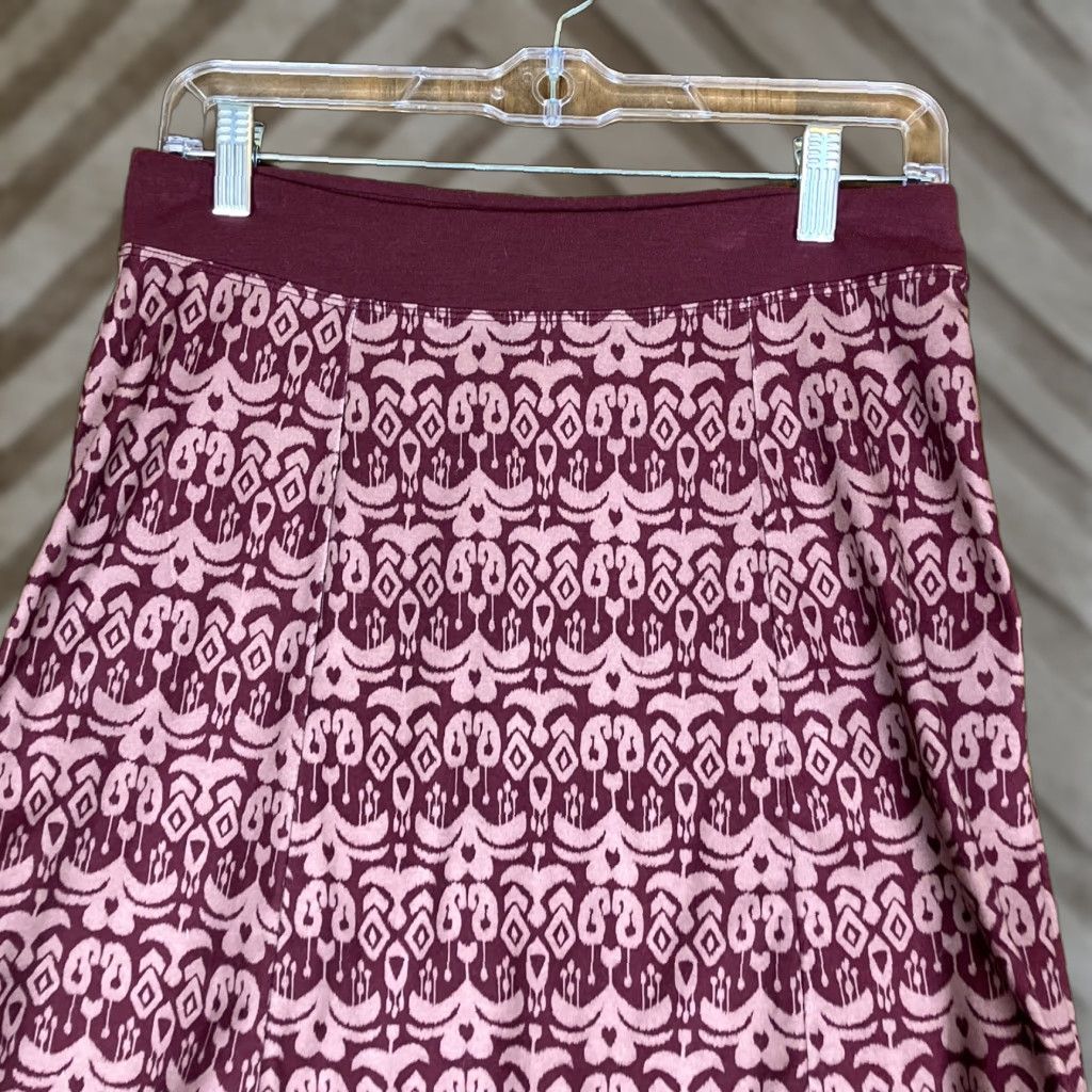 Prana PrAna Womens Skirt Maroon Pull On A Line Polyester Blend Stretch XS Midi Casual Activewear Womens Size 26" / US 2 / IT 38 - 1 Thumbnail