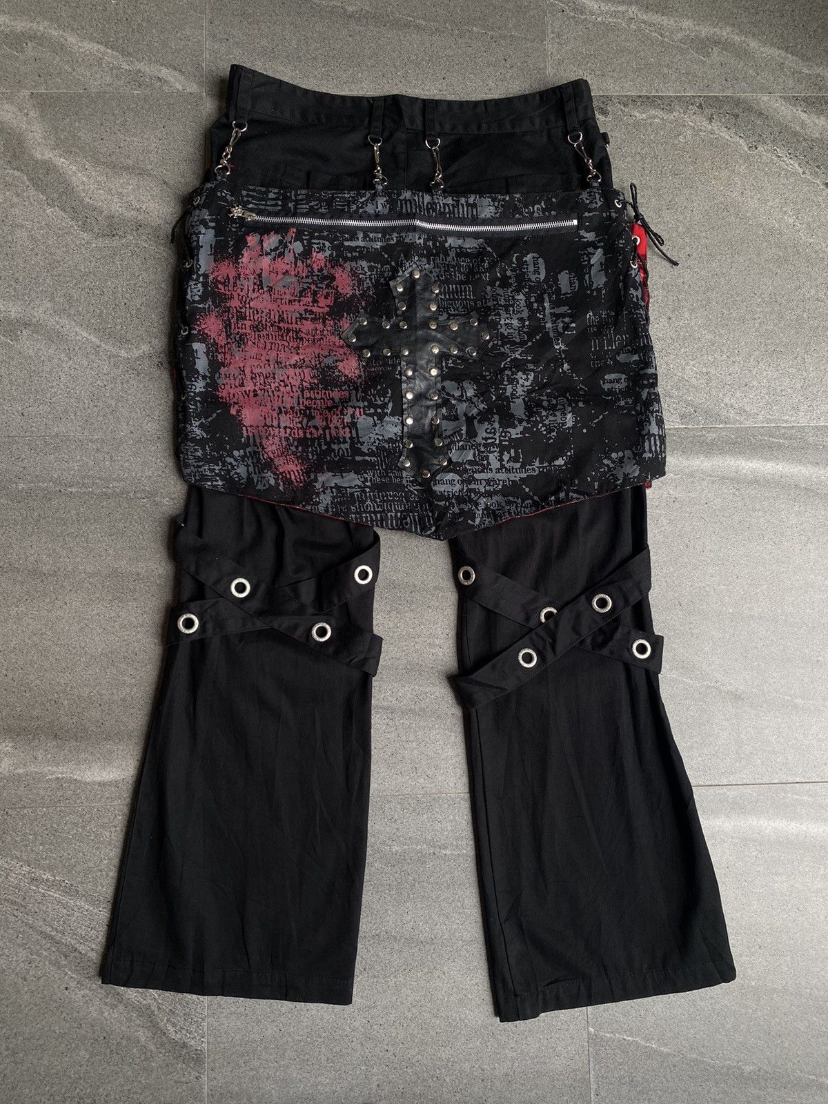 Seditionaries Rare Mad Punk Bondage Pants–Japan Punk/Gothic Tartan&Chains Size US 33 - 4 Thumbnail