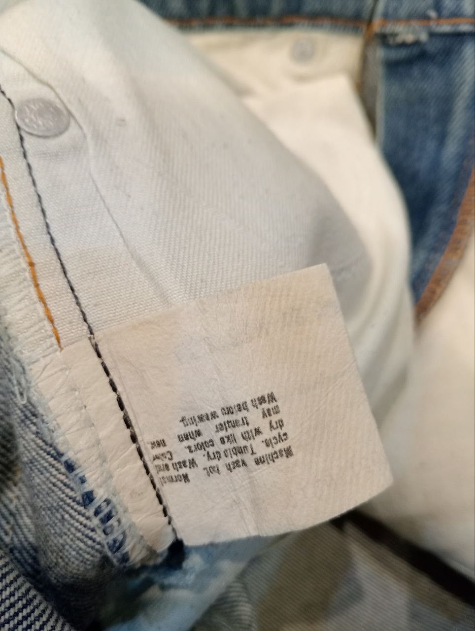 Levi's Vintage Clothing RARE LEVI'S VINTAGE 505 ORANGE TAB BLEACH JEANS Size US 33 - 10 Thumbnail