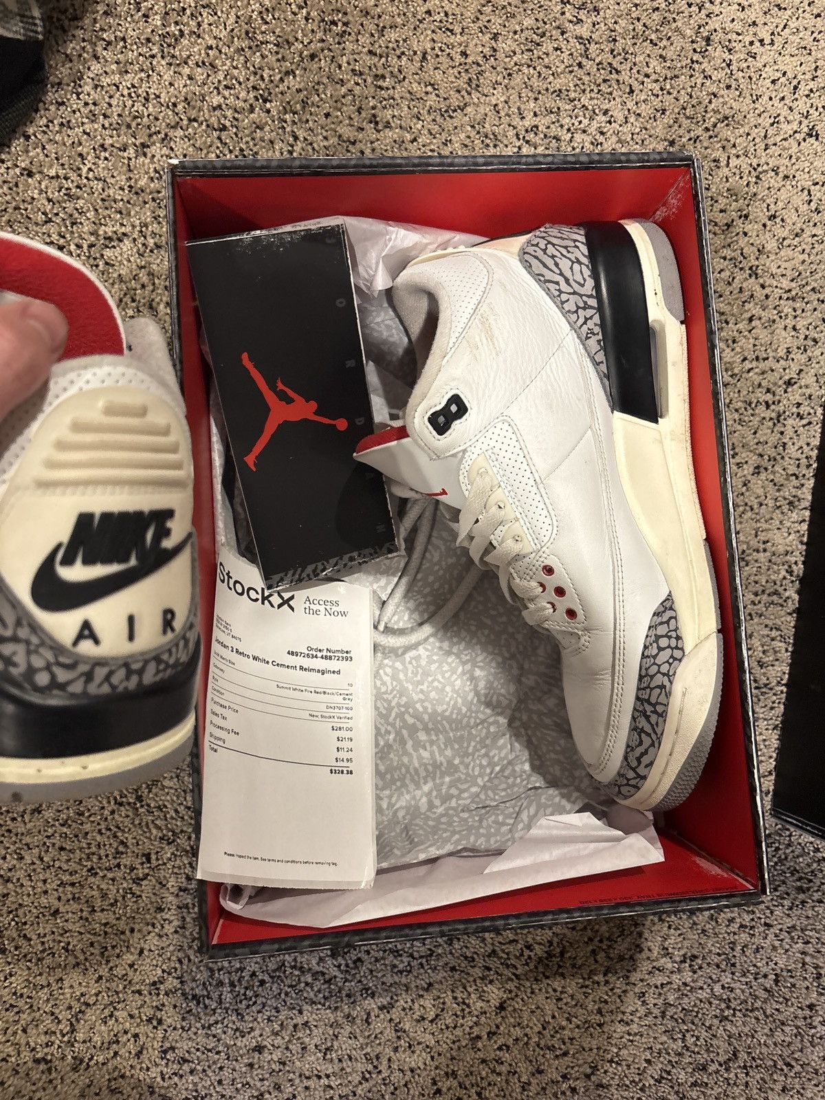 Jordan Brand Jordan 3 white cement reimaged Size US 10 / EU 43 - 3 Thumbnail