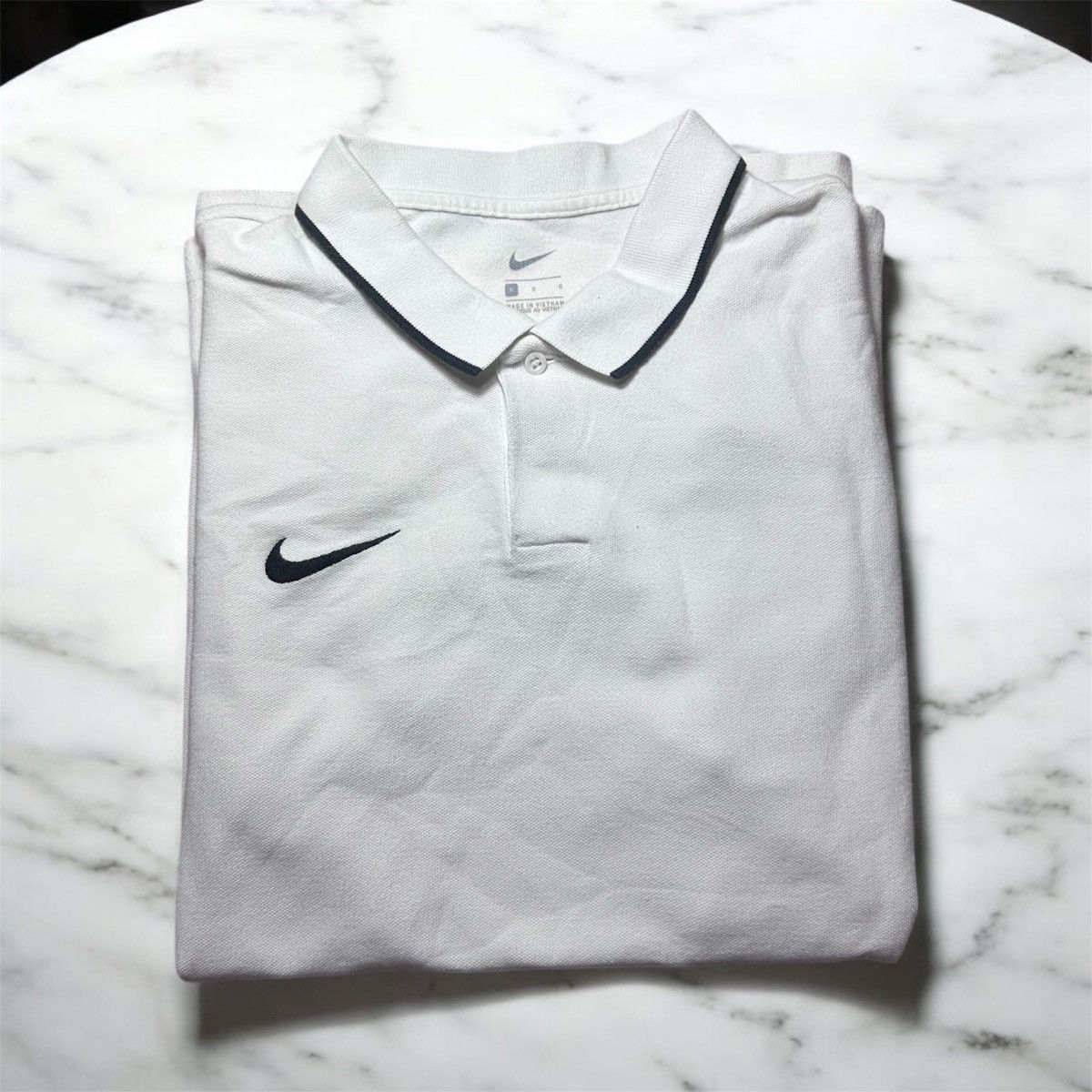 Nike × Vintage Nike Polo Weiß Size US M / EU 48-50 / 2 - 5 Thumbnail