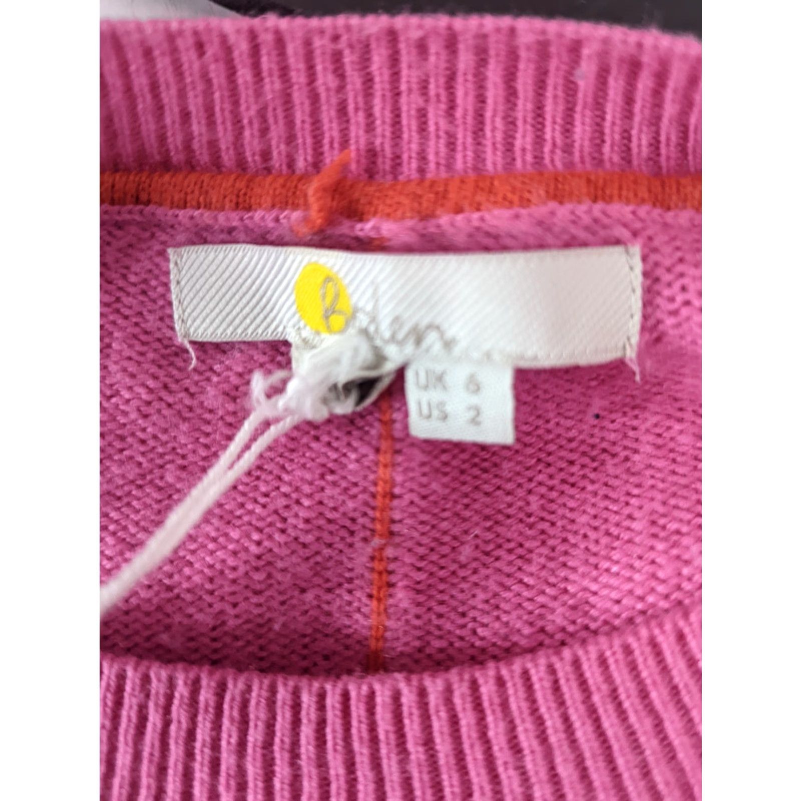 Boden Boden Hot Pink Puff Sleeve Sweatshirt Size 2 XS S8S Womens Crew Neck Pullover Long Sleeve Shirt Pullover Size XS / US 0-2 / IT 36-38 - 4 Thumbnail
