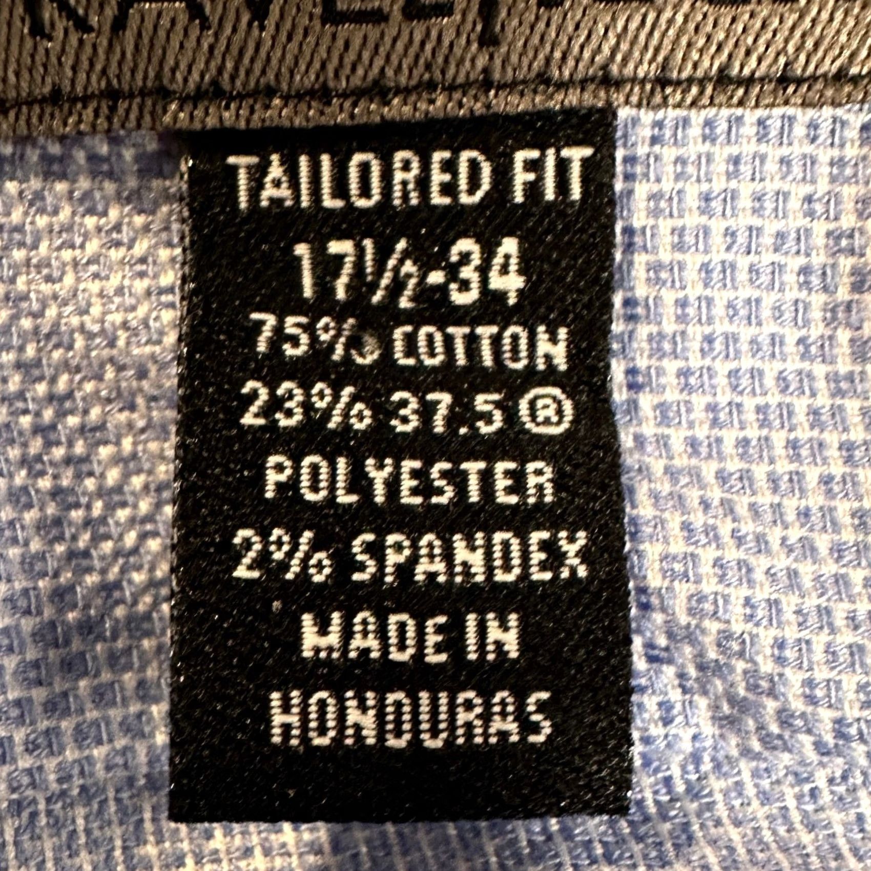 Jos. A. Bank Jos. A. Bank Traveler Shirt Dress Men 17.5-34 Blue Travel Tech Button Up Stretch Shirt Dress Mens Chest 48 Length 33 Preppy Vintage: No Size 48R - 4 Thumbnail