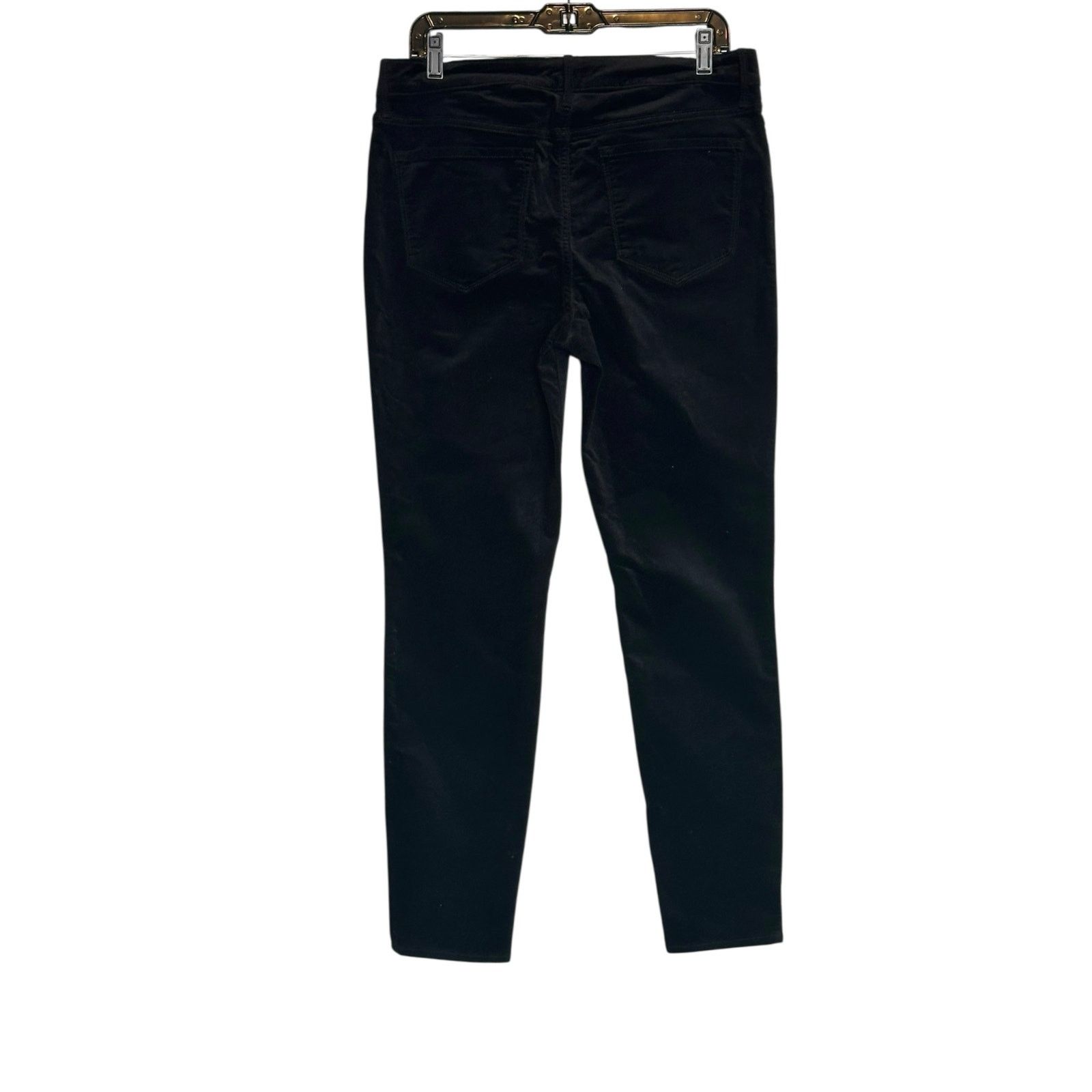Old Navy Old Navy Rockstar black velvet mid rise jeans size 12 Size 34" / US 12 / IT 48 - 2 Thumbnail