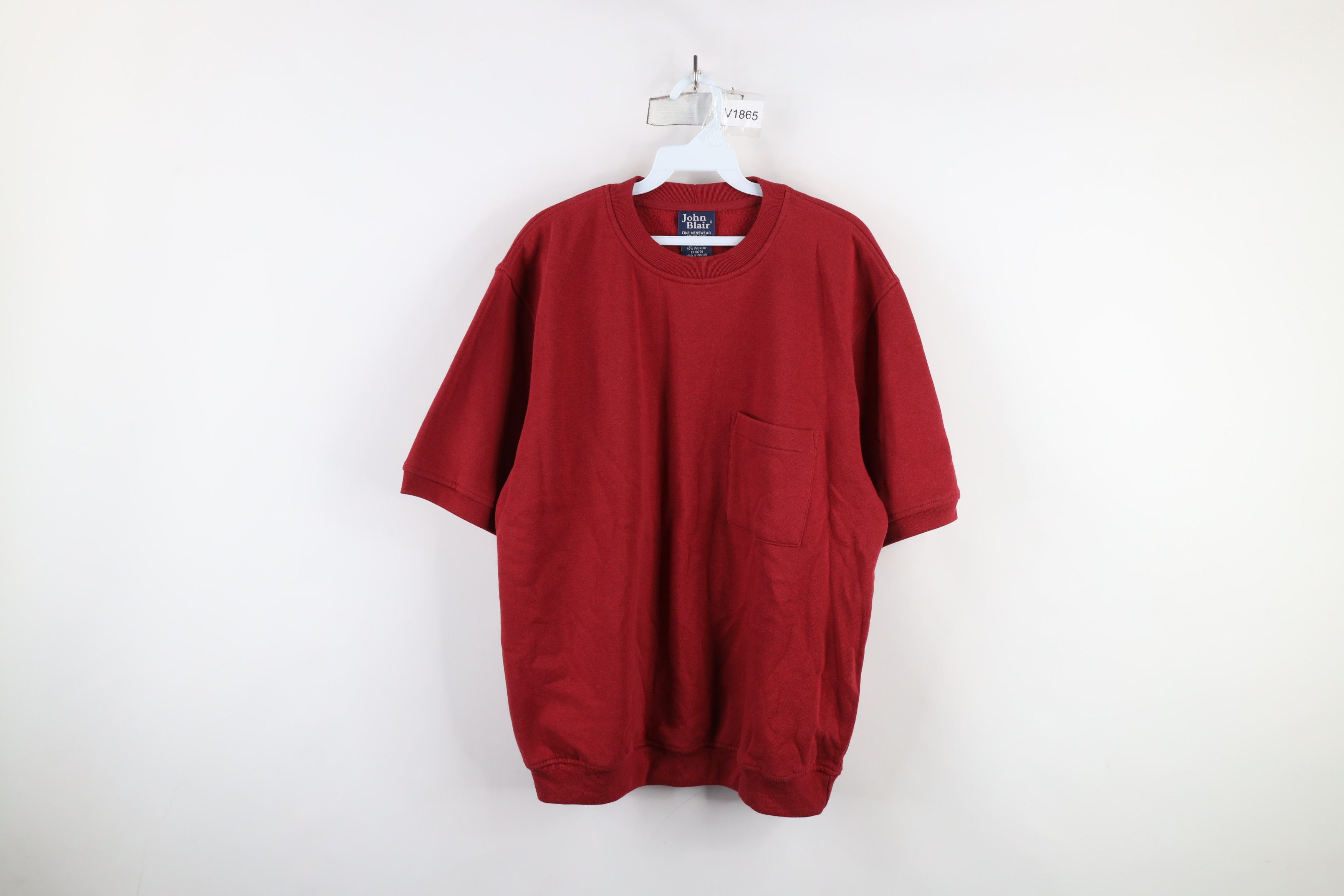 Vintage Vintage 90s Streetwear Short Sleeve Crewneck Sweatshirt Size US L / EU 52-54 / 3 - 1 Thumbnail