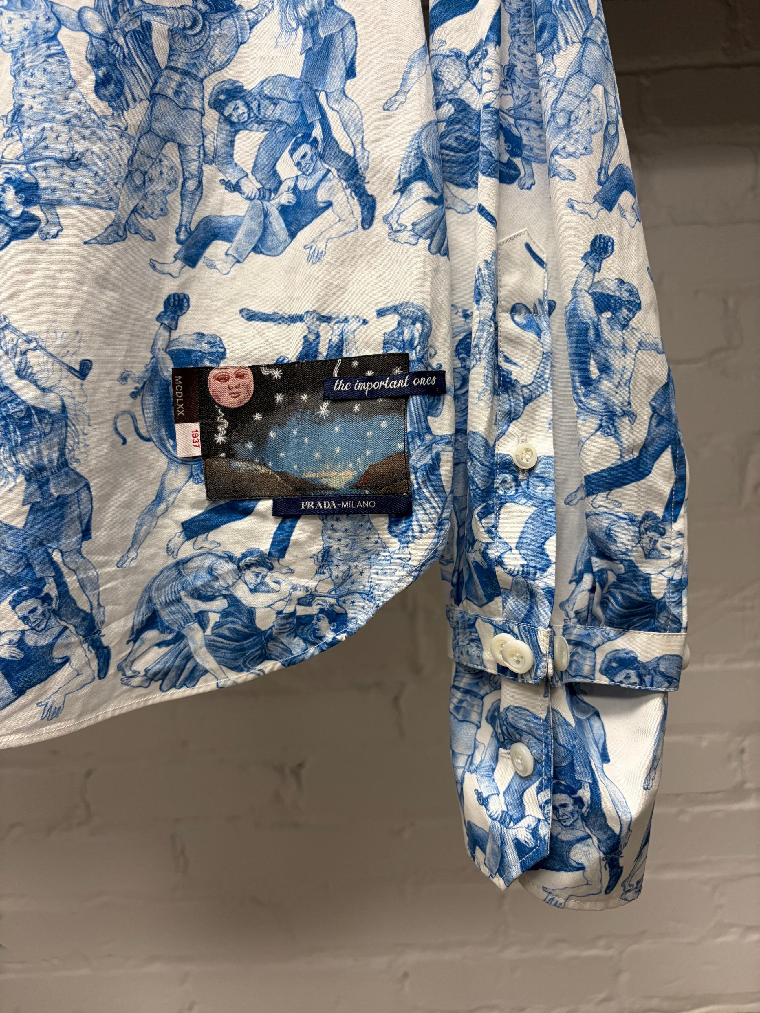 Prada AW2016 Prada x Christophe Chemin ‘The Important Ones’ Button Down Shirt Size US S / EU 44-46 / 1 - 3 Thumbnail