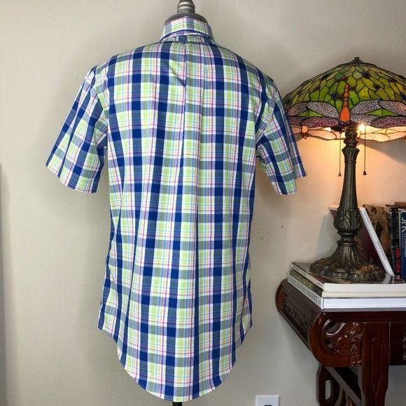 Brooks Brothers Brooks Bros Button Down in Plaid Short Sleeve Size US M / EU 48-50 / 2 - 3 Thumbnail