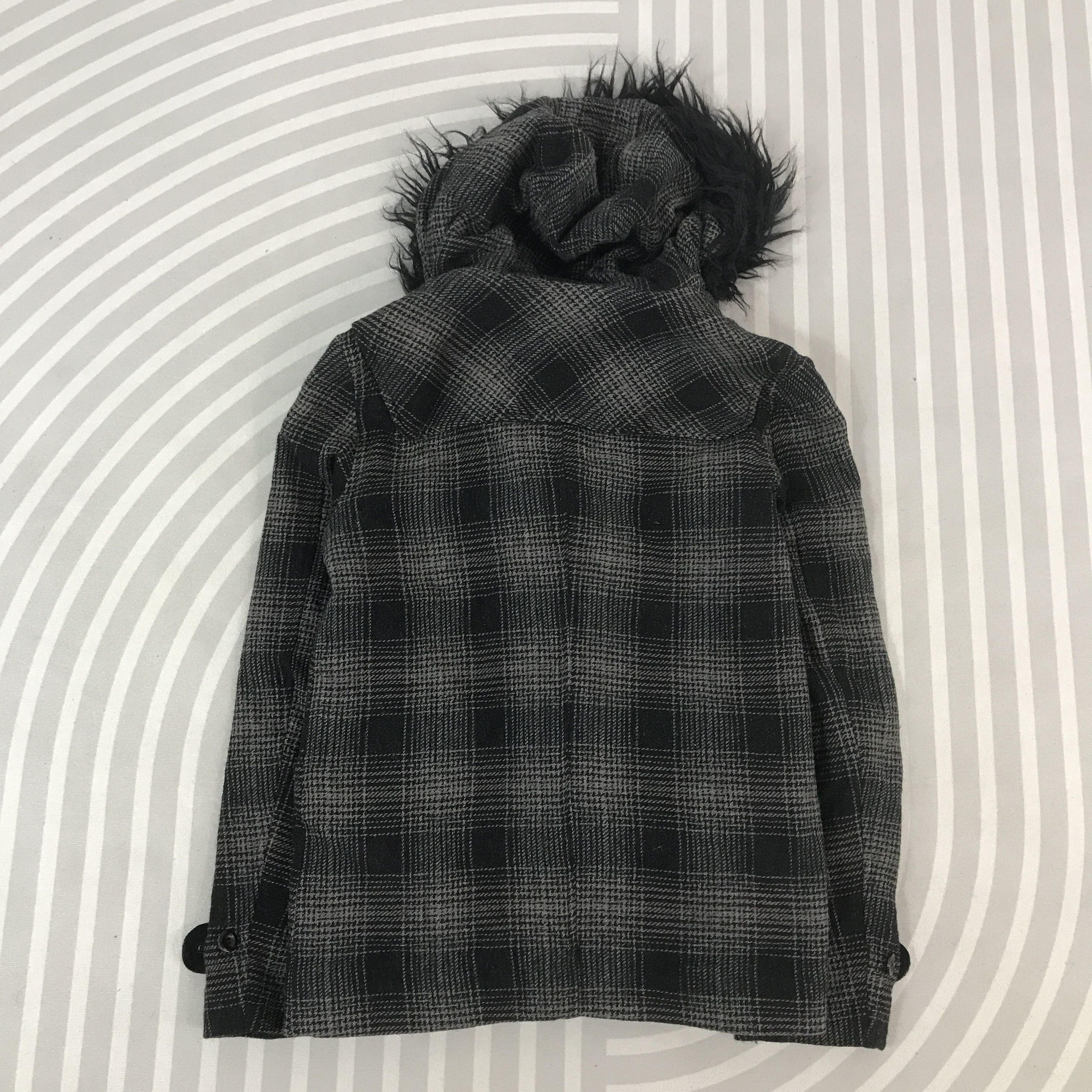 FACTOTUM Vintage Factotum Black Tartan Fur hoodie Jacket Size US M / EU 48-50 / 2 - 3 Thumbnail