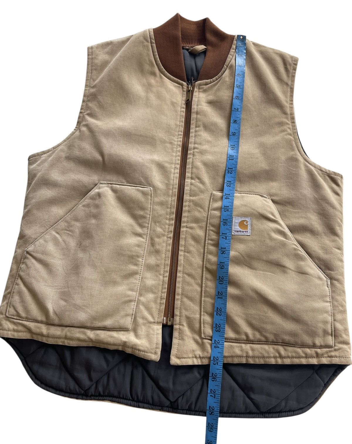 Carhartt Vintage Carhartt Duck Canvas Quilted Vest Faded Size US L / EU 52-54 / 3 - 7 Thumbnail