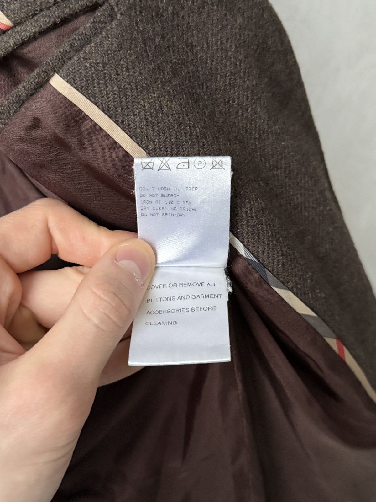 Burberry BURBERRY LONDON 100% Wool 1 Button Blazer Jacket US 8 Brown Size M / US 6-8 / IT 42-44 - 13 Thumbnail
