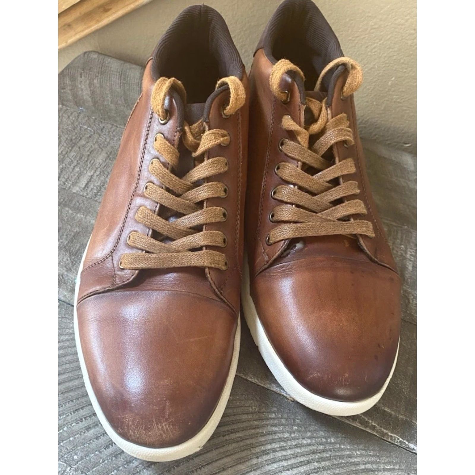 Stacy Adams Stacy Adams Harlow Mid Sneaker Mens 8.5 M Cognac Brown Shoe Size 8.5 M Sneaker Athletic Lace Up Modern Style, Stacy Adams Harlow, Brown, Shoes, Men Size US 9 / EU 42 - 2 Thumbnail
