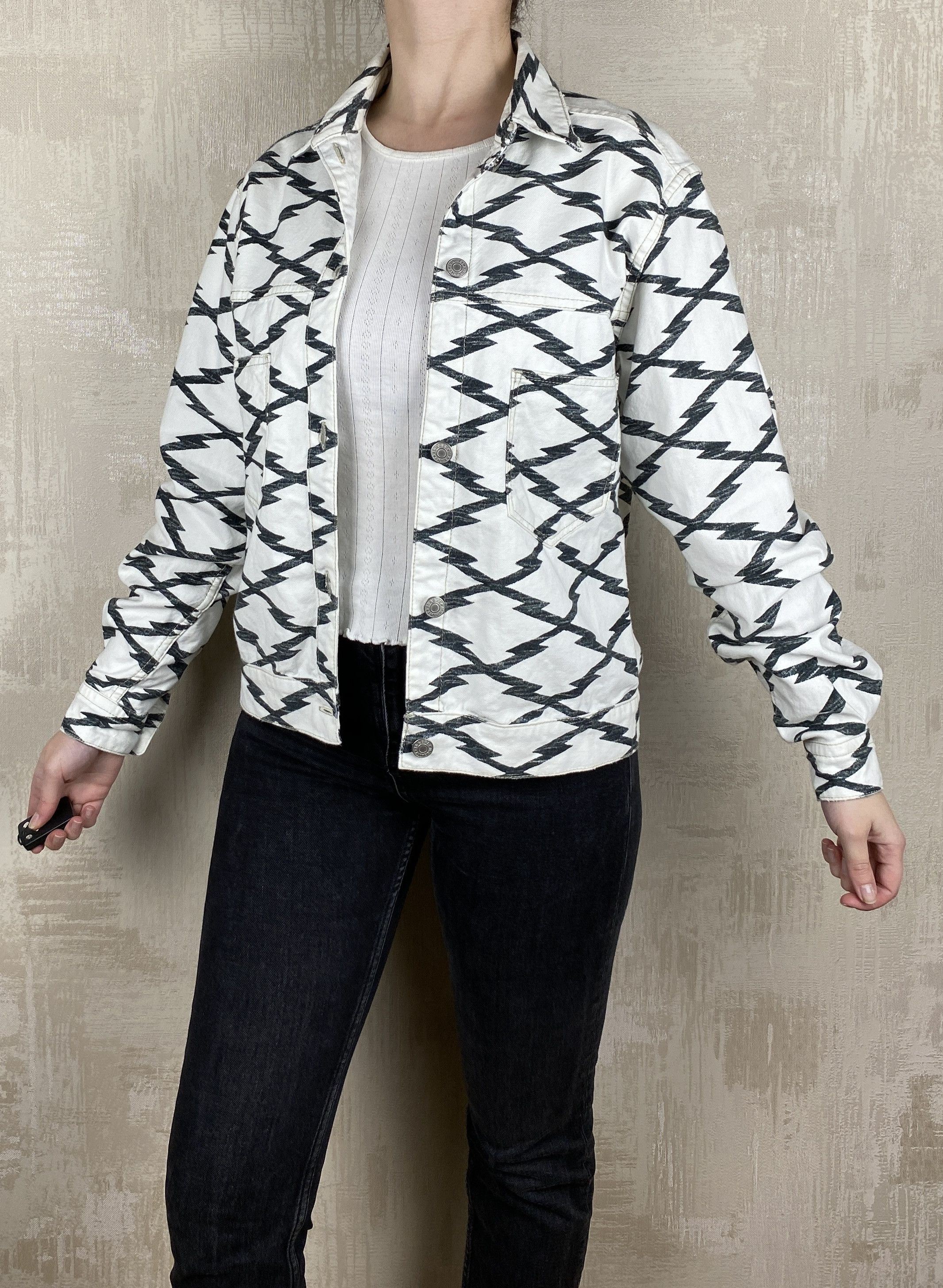 Isabel Marant Etoile Isabel Marant Etoile Cotton Grid Print Denim Jacket Size M / US 6-8 / IT 42-44 - 1 Thumbnail