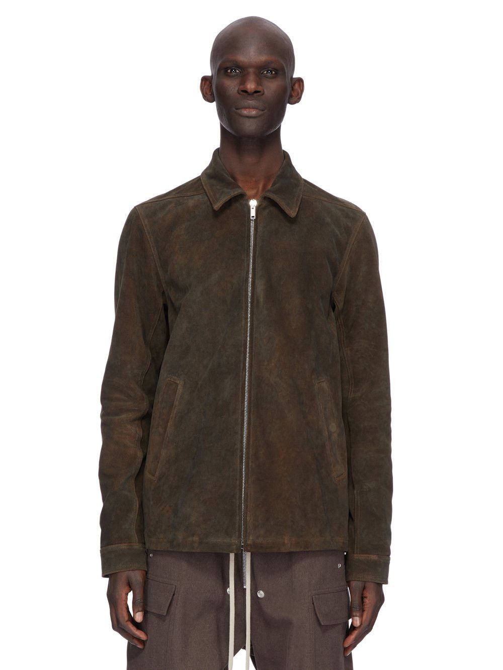 Rick Owens RICK OWENS FW25 CONCORDIANS RUNWAY BRAD JKT IN INDIGO SUEDE Size US L / EU 52-54 / 3 - 1 Thumbnail