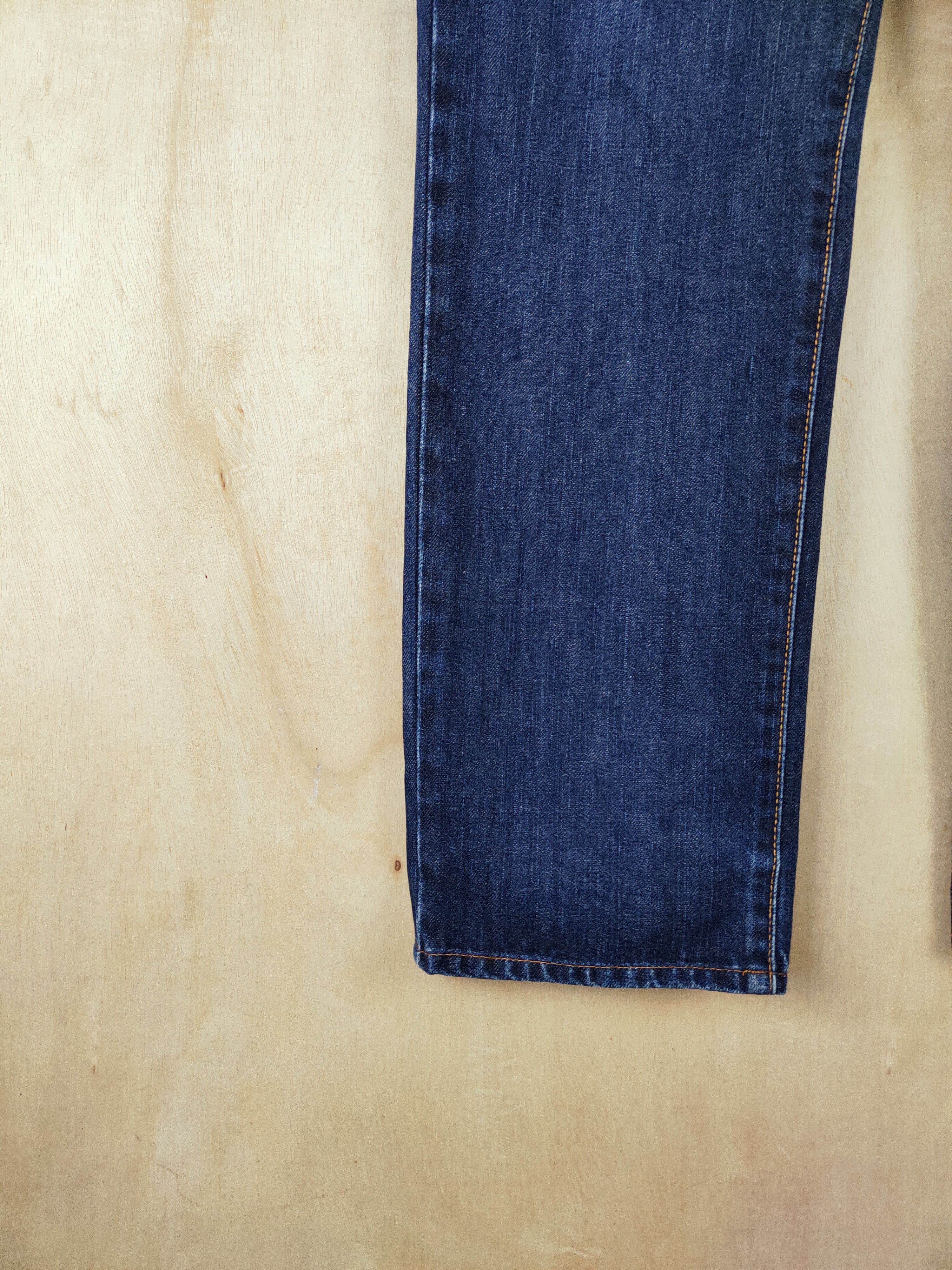 Edwin Edwin Dark Blue Distressed Ripped Jeans #S2661 Size US 33 - 4 Thumbnail