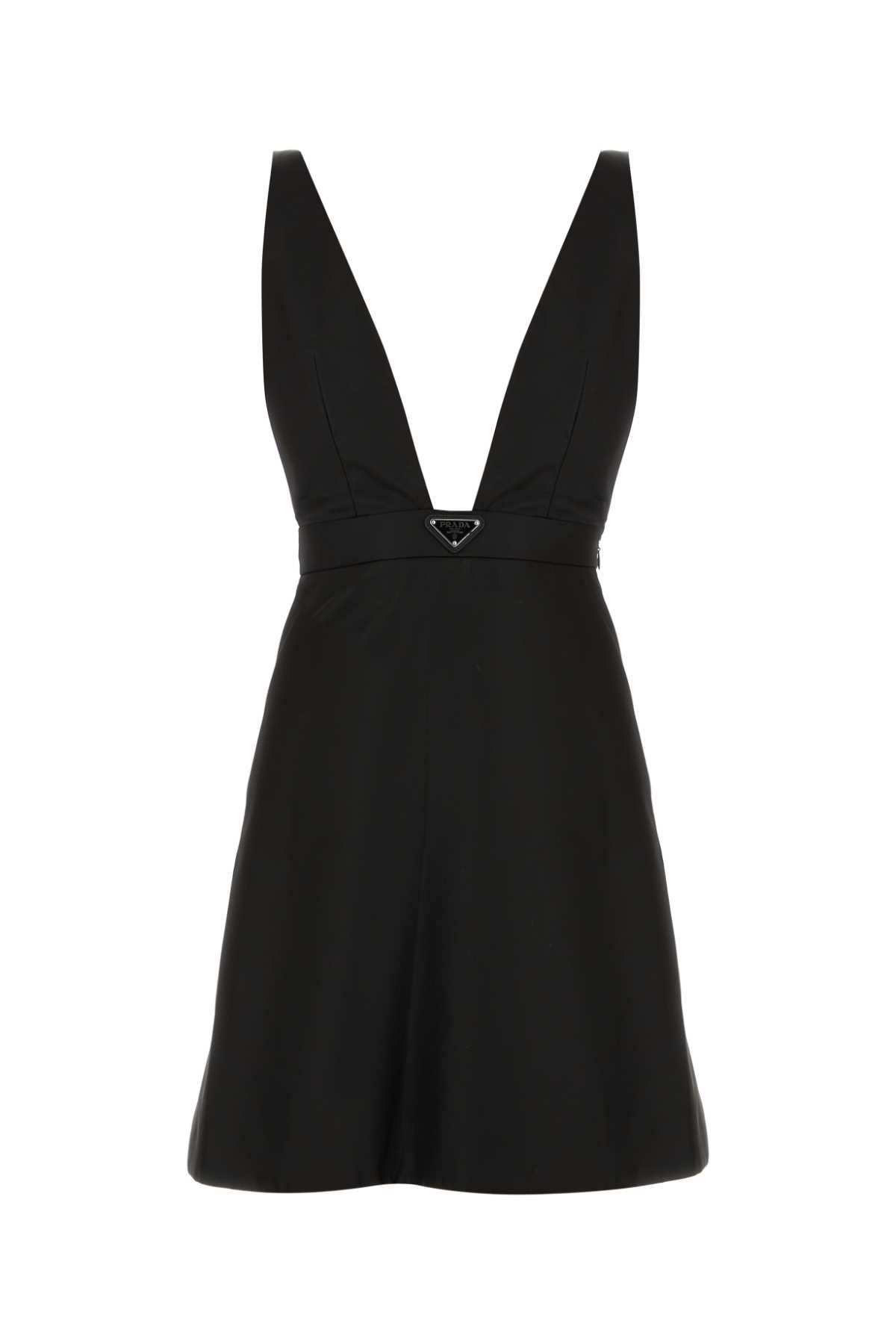 Prada Black Re-Nylon Mini Dress | Grailed