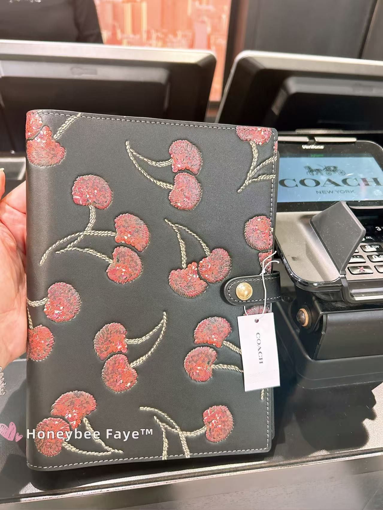 Coach NWT Coach Notebook With Cherry Print CDB79 Size ONE SIZE - 3 Thumbnail