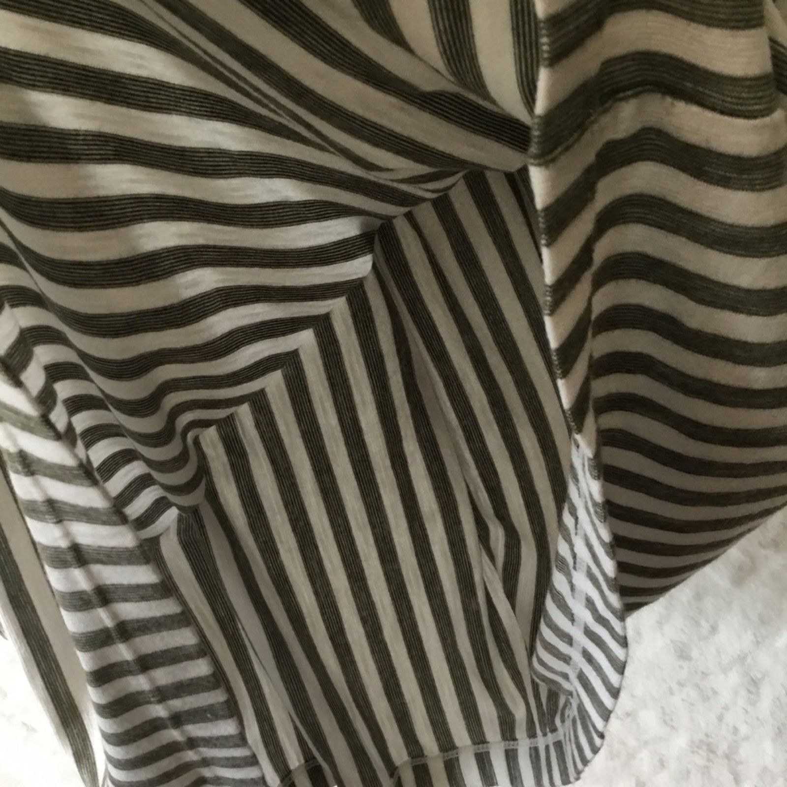 Other Max Studio Gray & White Striped Off-Shoulder Top Size XS / US 0-2 / IT 36-38 - 7 Thumbnail
