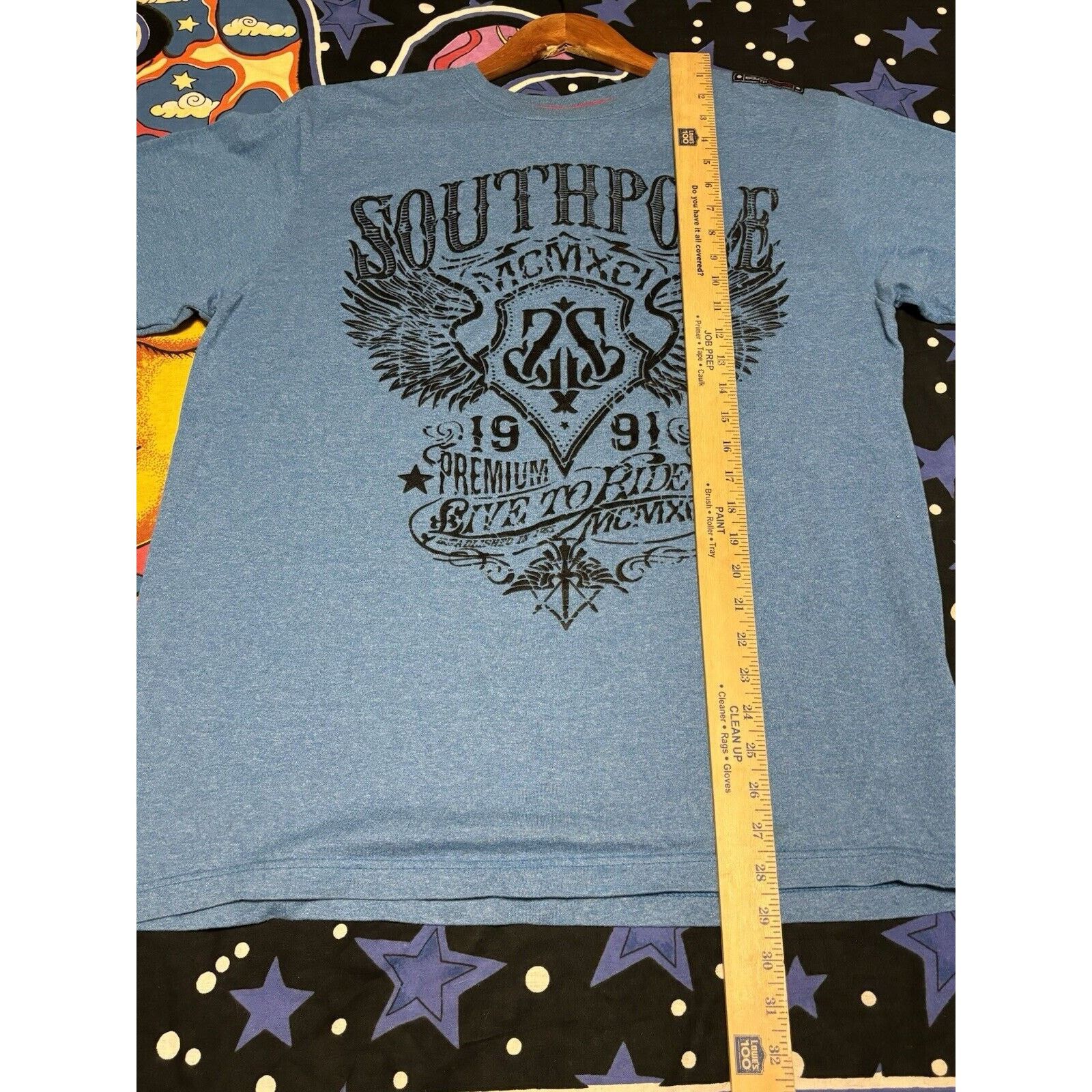 Southpole Vintage Blue y2k South pole Mens T-shirt Tagged Xl Size US XL / EU 56 / 4 - 3 Thumbnail
