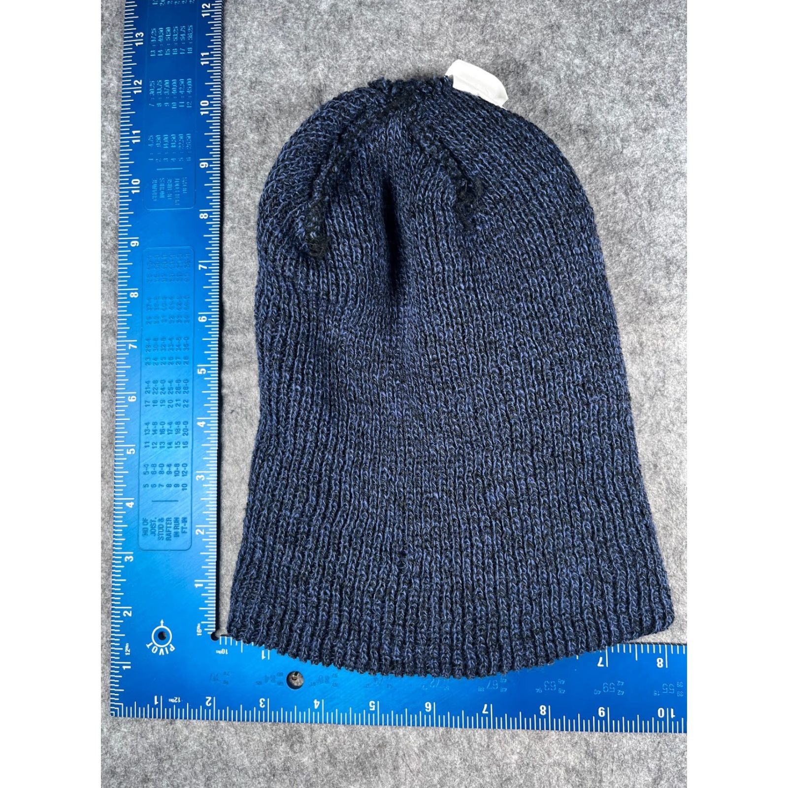 Vintage Unbranded Beanie Adult One Size Blue Black Knit 100% Acrylic Ski Fit Club In Shape Toque Size ONE SIZE - 7 Thumbnail