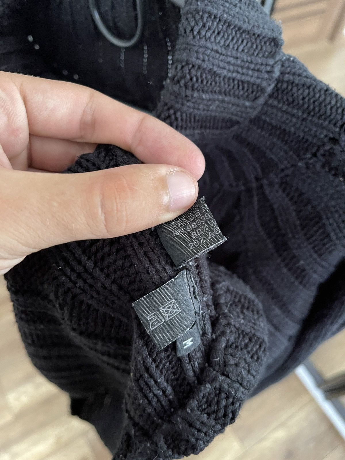 Prada Prada Turtleneck Cable Wool Knit Turtleneck Sweater Size US M / EU 48-50 / 2 - 12 Thumbnail