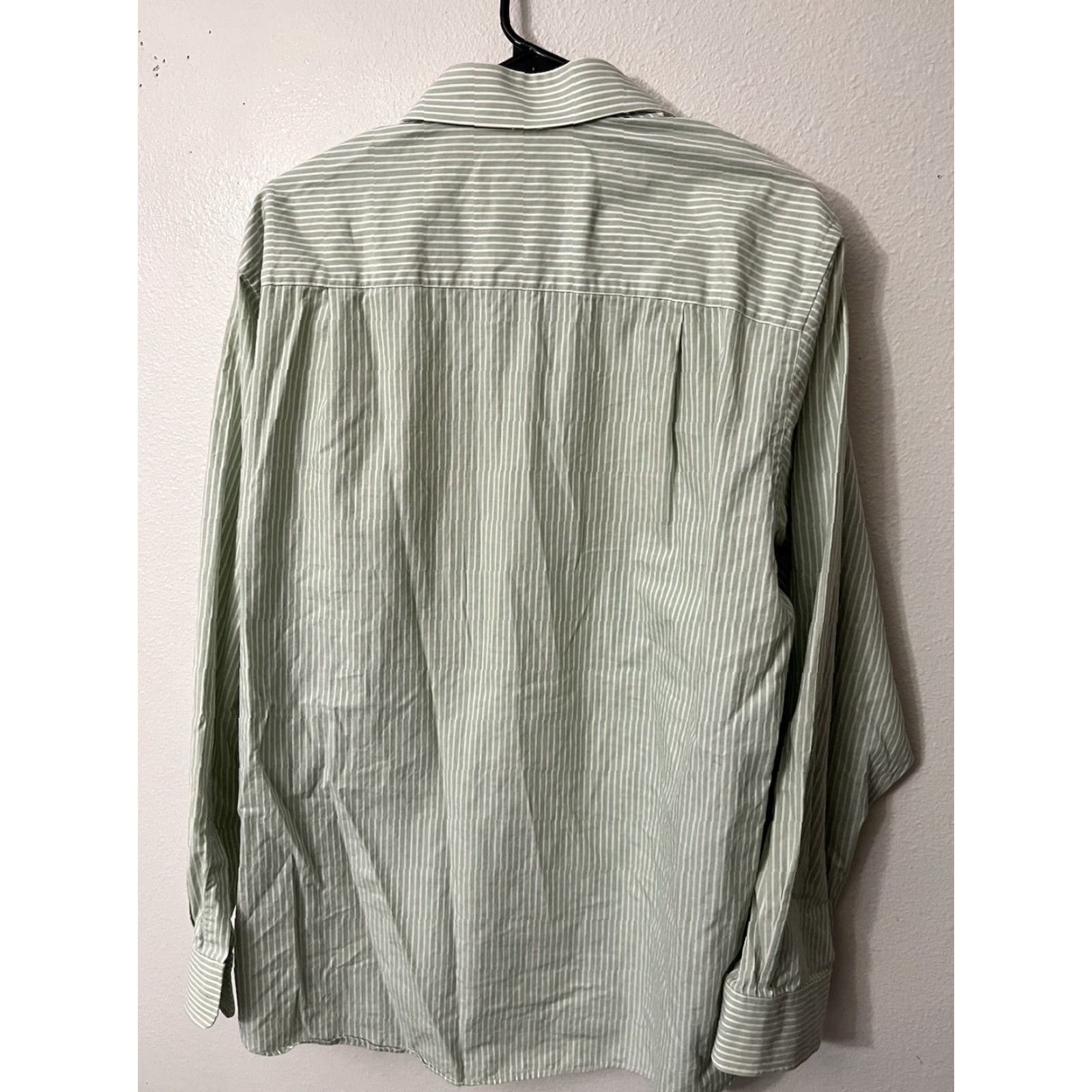 Vintage VINTAGE Calvin Klein CK Men's Long Sleeve Button-Down Shirt Size Large Green Striped Business Casual Classic Size US L / EU 52-54 / 3 - 2 Thumbnail