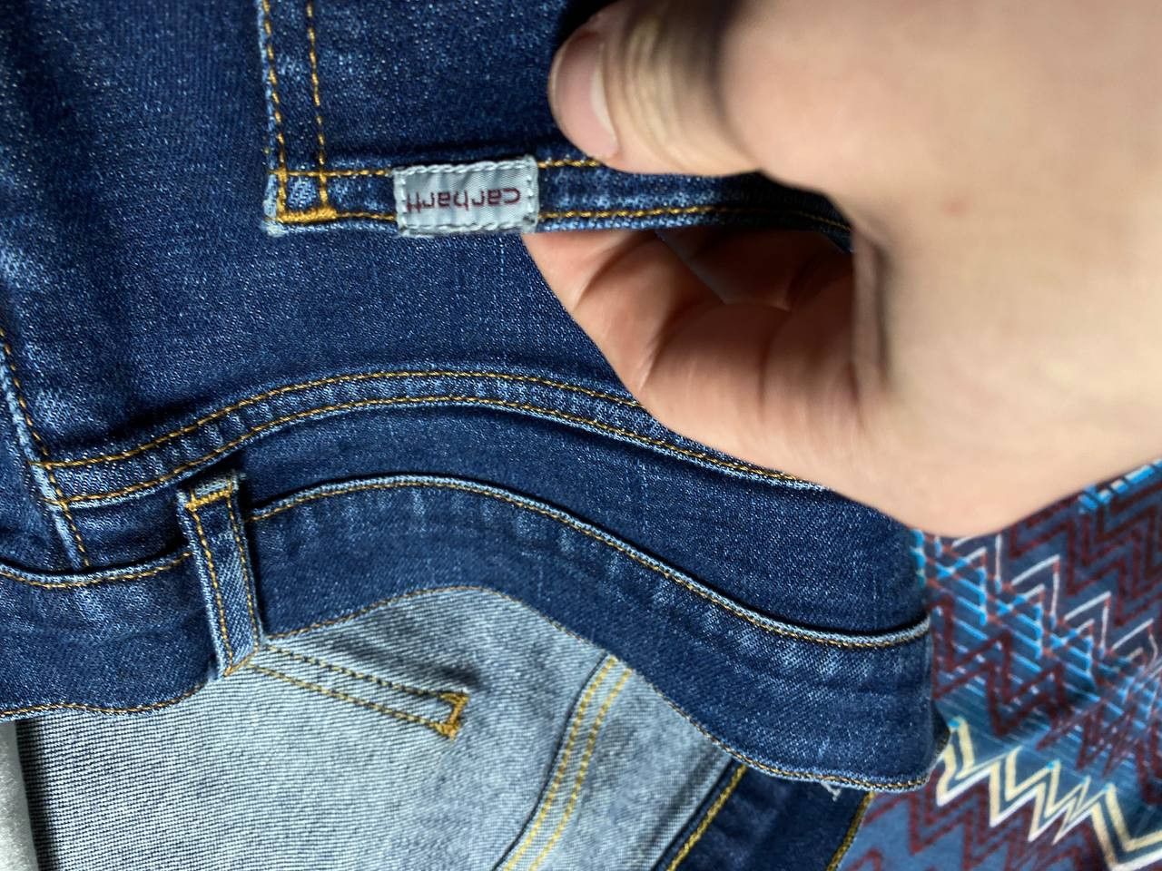 Carhartt × Vintage Vintage Baggy Washed Denim Jeans Wide Y2K Size 38" / US 16 / IT 52 - 4 Thumbnail