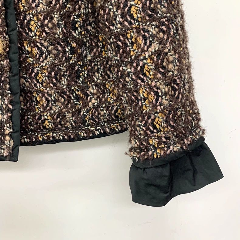Louis Vuitton Louis Vuitton Dark brown single-breasted wool-woven tweed Size XS / US 0-2 / IT 36-38 - 4 Thumbnail