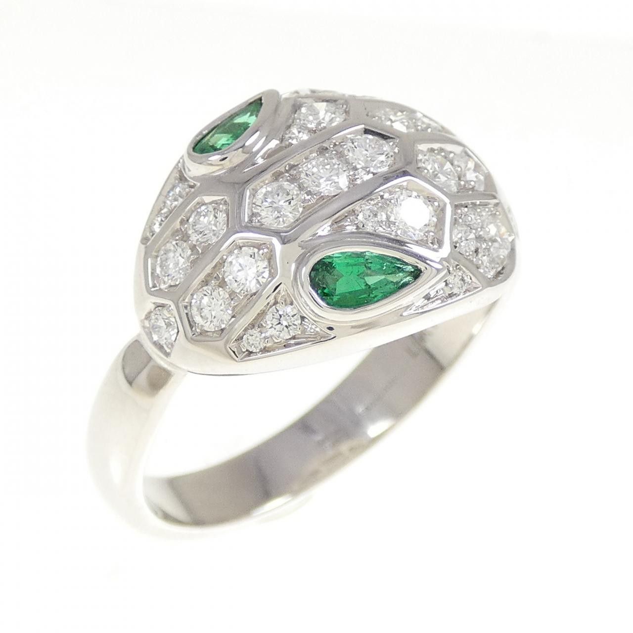 Bvlgari Bvlgari Bvlgari Serpenti 750 White Gold Ring Size 20 Metal Ring 354410 DUTY FREE for USA Size ONE SIZE - 1 Thumbnail