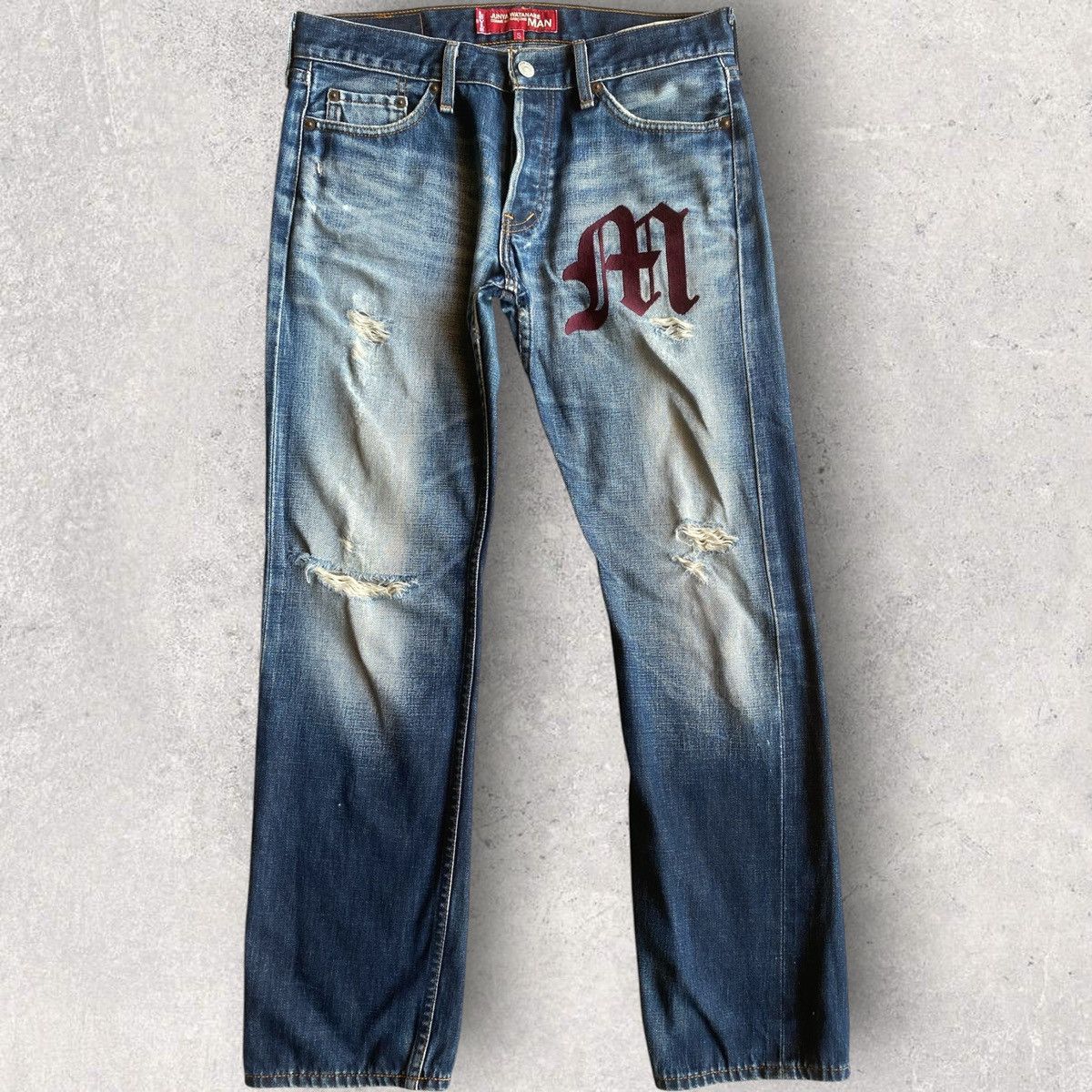 Junya Watanabe Fall02 Runway Embroidered M Jeans Size US 32 / EU 48 - 1 Thumbnail
