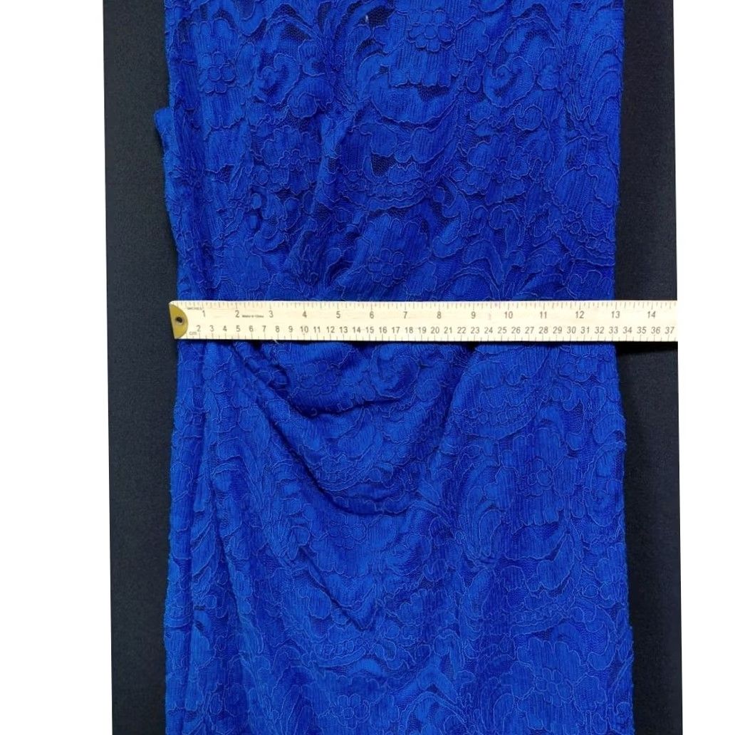 Vintage XSCAPE By Joanna Chen Dress Women Size 12 Blue Solid Lace Sleeveless Size XL / US 12-14 / IT 48-50 - 5 Thumbnail