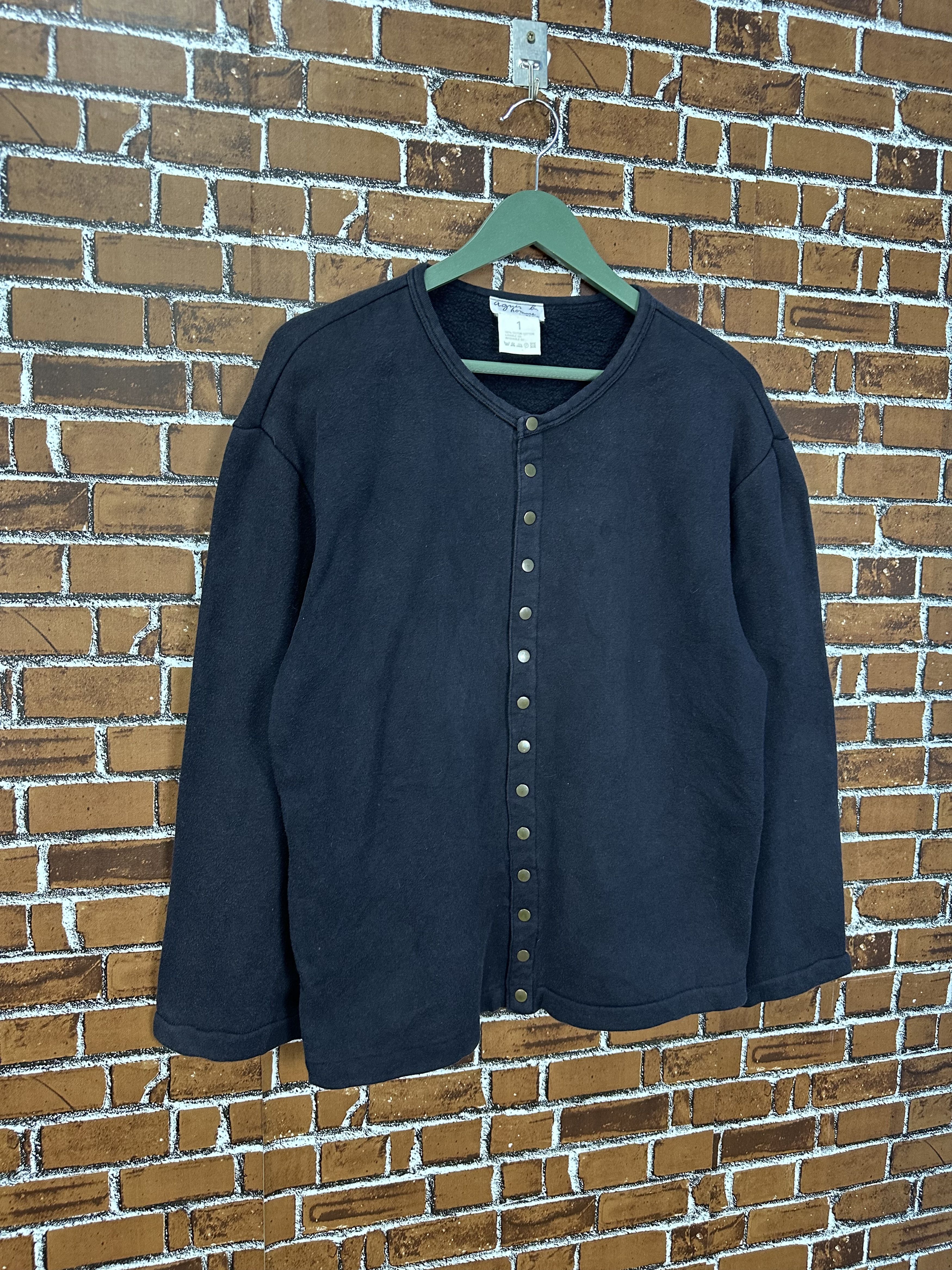 agnes b. Vintage Agnes B Snap Button Jacket Z473 Size L / US 10 / IT 46 - 2 Thumbnail