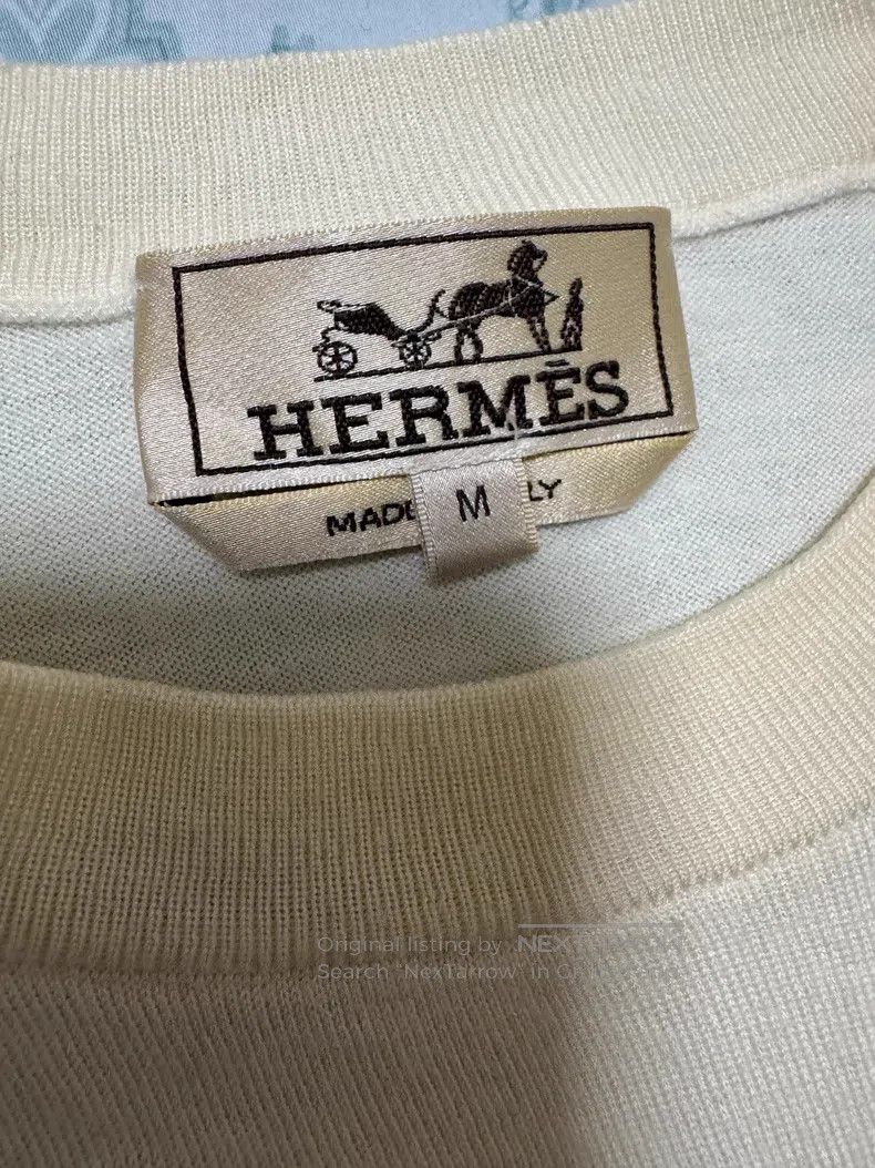 Hermes Hermes Cashmere Sweater, 80% Cashmere + 20% Mulberry Silk, Size M / US 6-8 / IT 42-44 - 7 Thumbnail