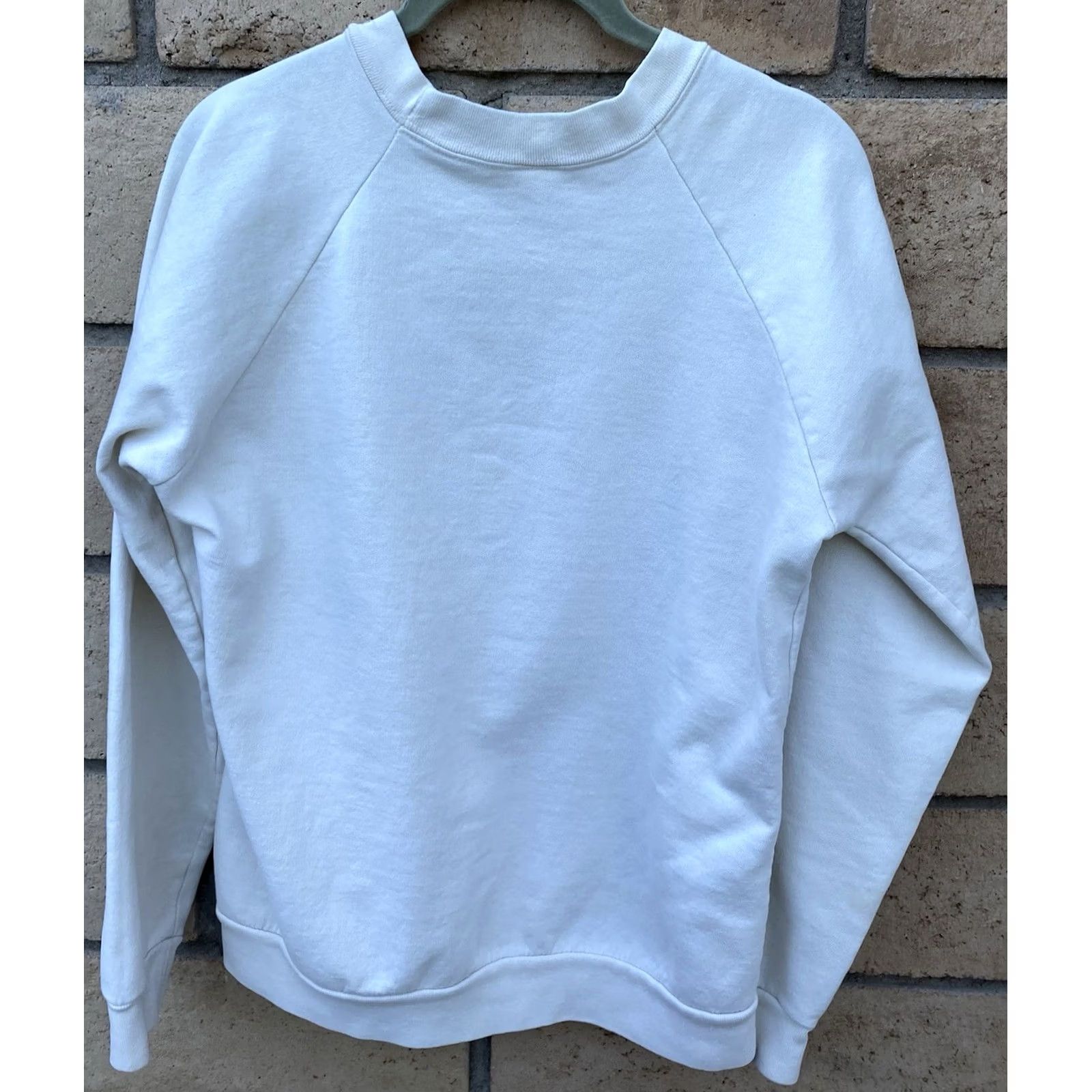 Vintage Vintage Shakespeare In The Park Sacramento City Actors Theatre Raglan Sweatshirt Mens L Ivory Graphic Print Pullover Long Sleeve 1980s Size US L / EU 52-54 / 3 - 7 Thumbnail
