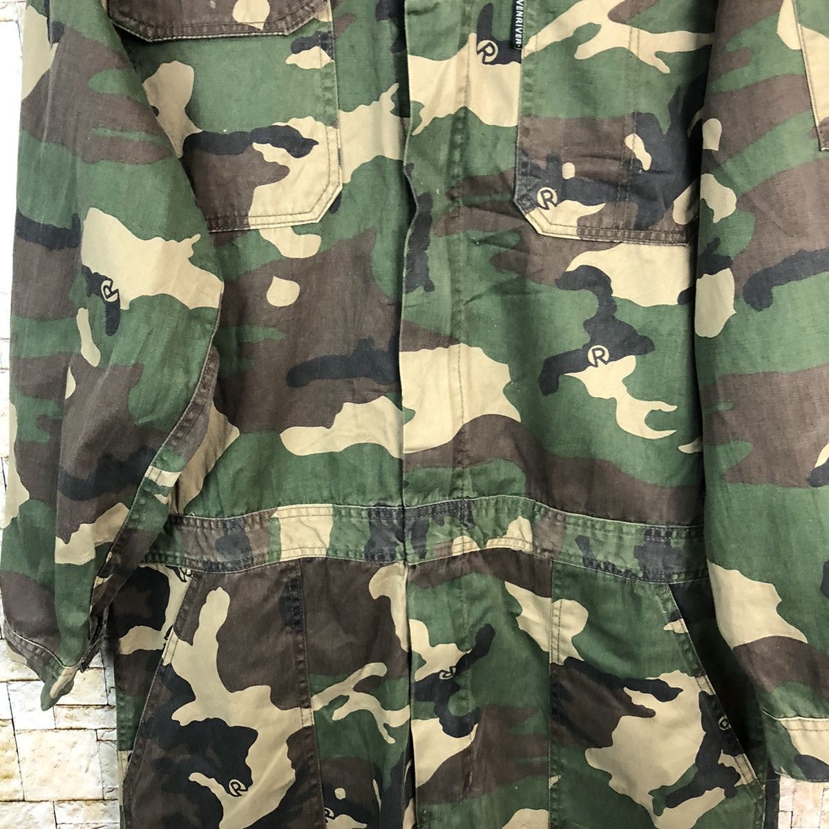 Japanese Brand Even River Green Camo Coveralls vintage japan #A553 Size US 38 / EU 54 - 6 Thumbnail