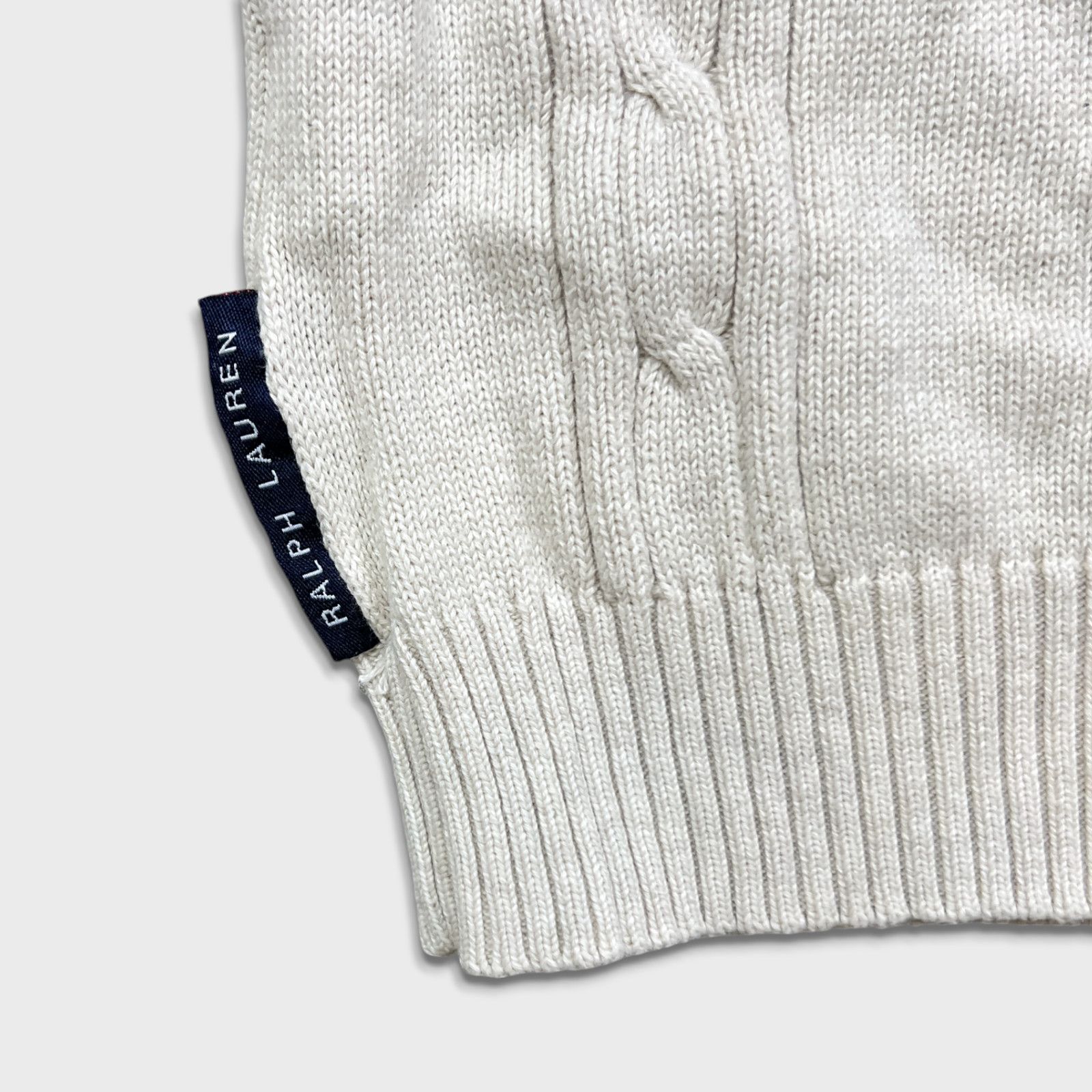 Chaps Ralph Lauren × Polo Ralph Lauren × Vintage Chaps Ralph Lauren Sweatshirt Medium Cable Knit 90s Sweater Size US M / EU 48-50 / 2 - 7 Thumbnail